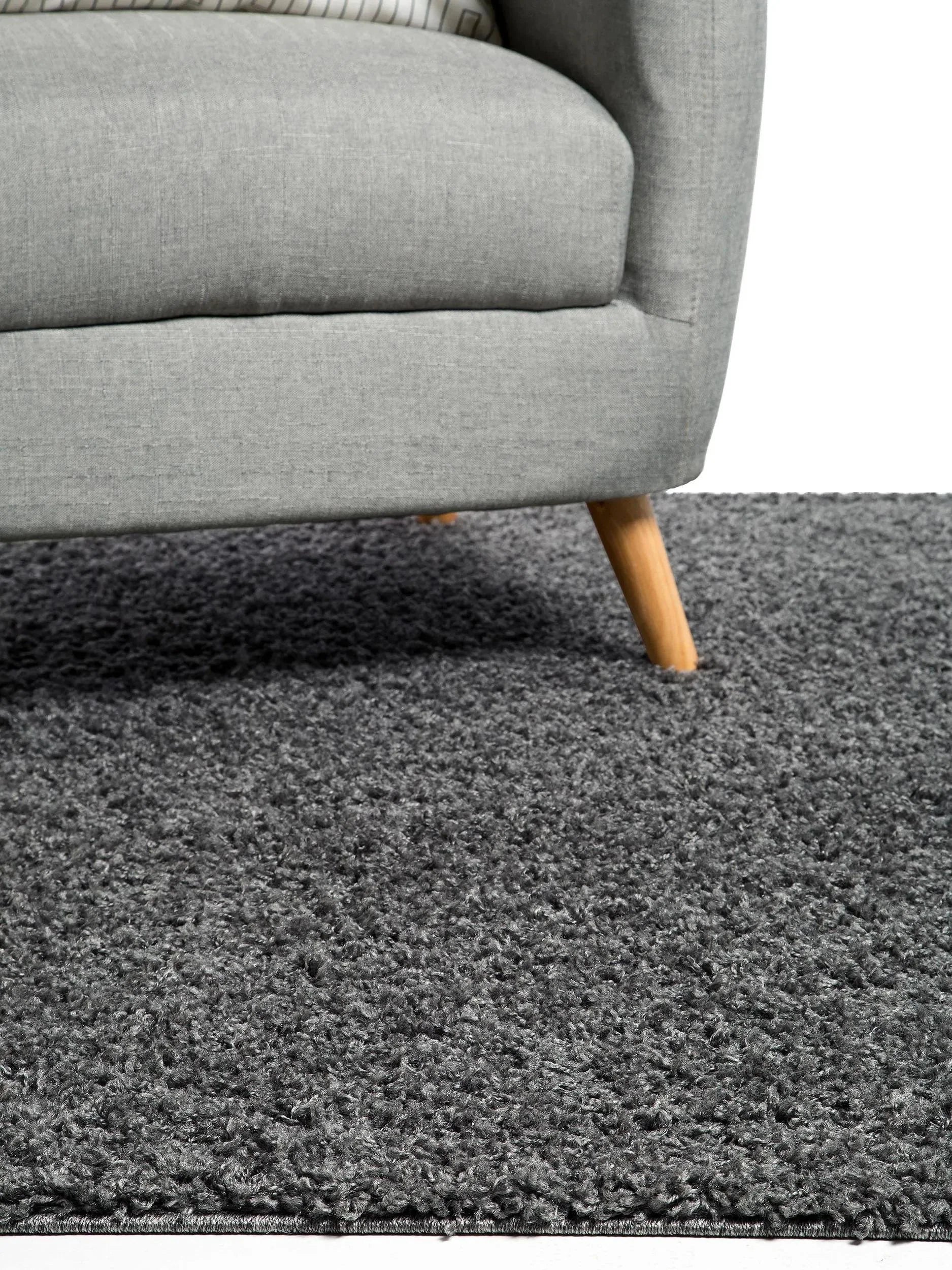 Covor Shaggy Swirls Dark Grey 
