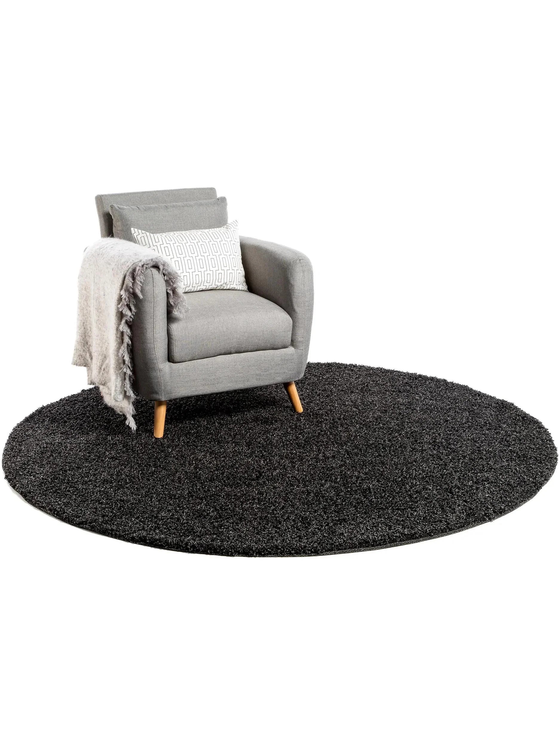 Covor Shaggy Swirls Charcoal 