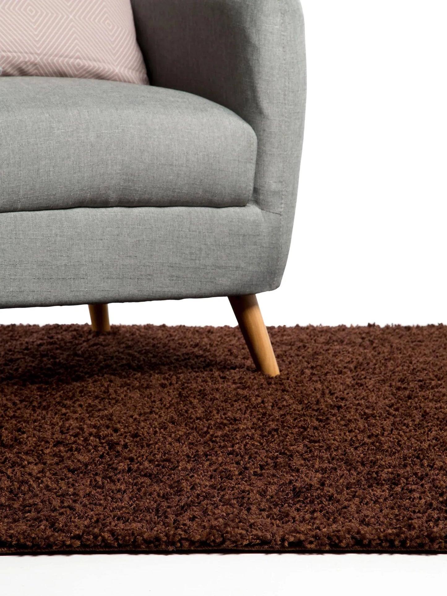 Covor Shaggy Swirls Brown 