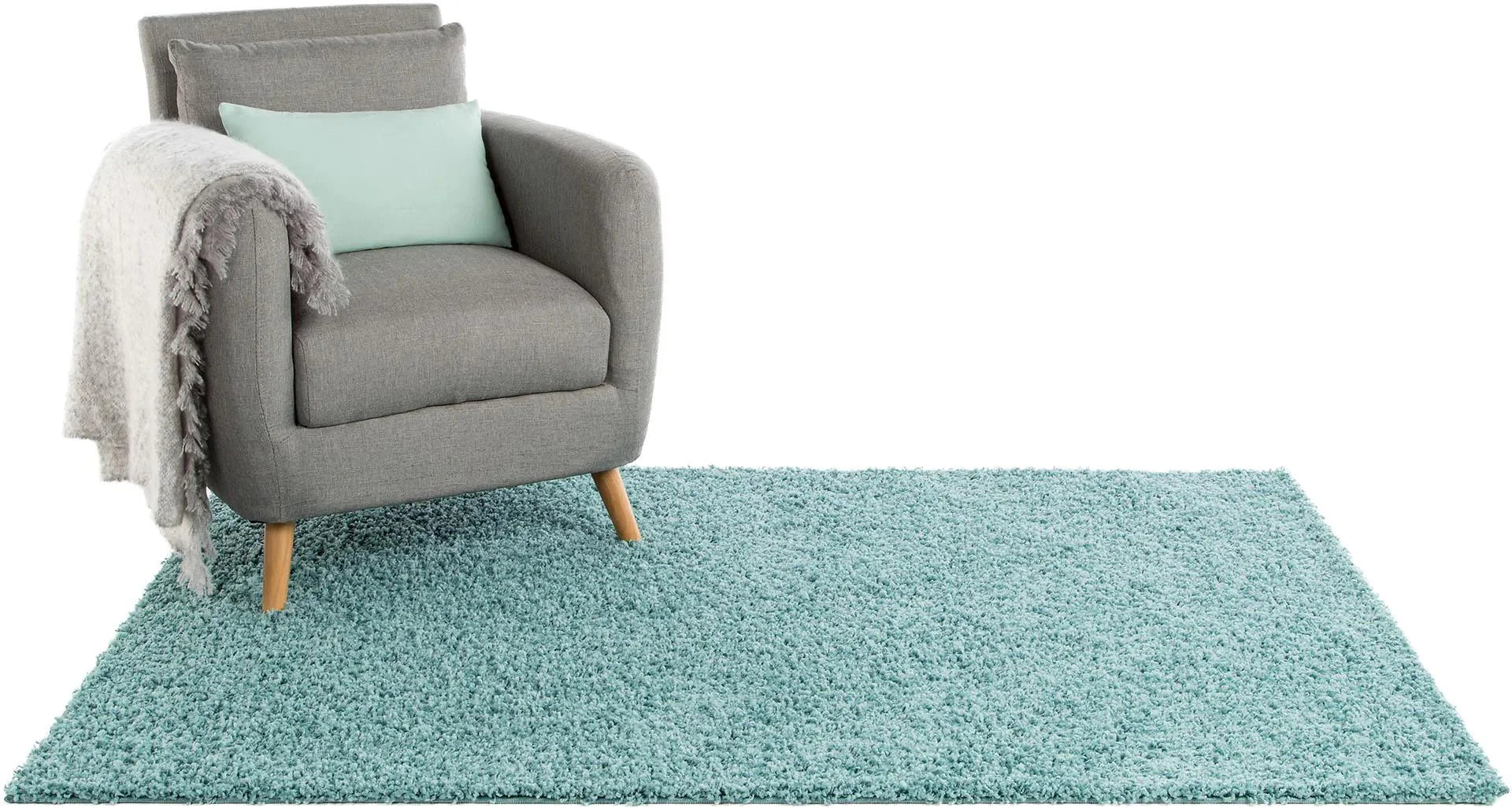 Covor Shaggy Swirls Light Blue 