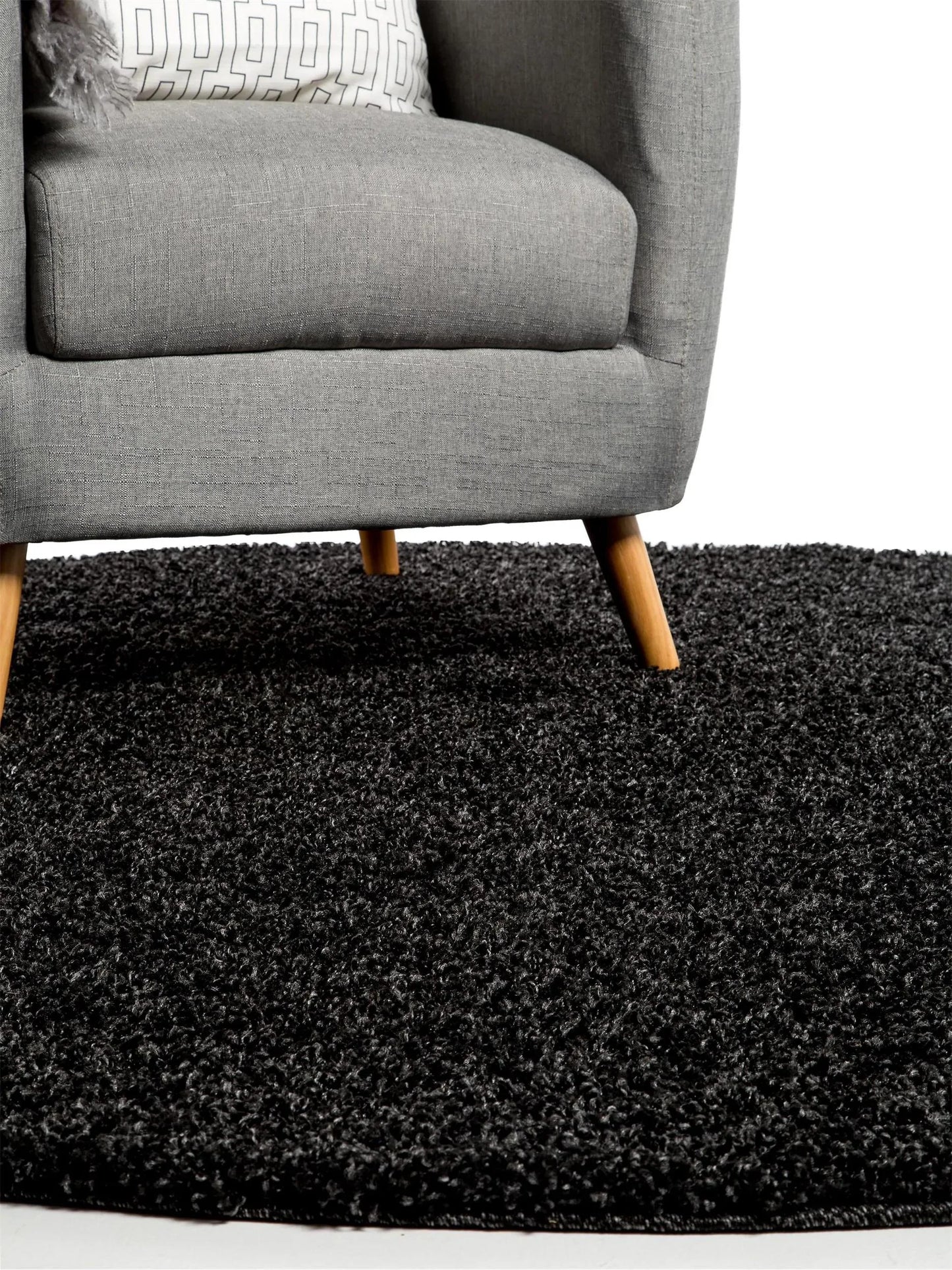 Covor Shaggy Swirls Charcoal 