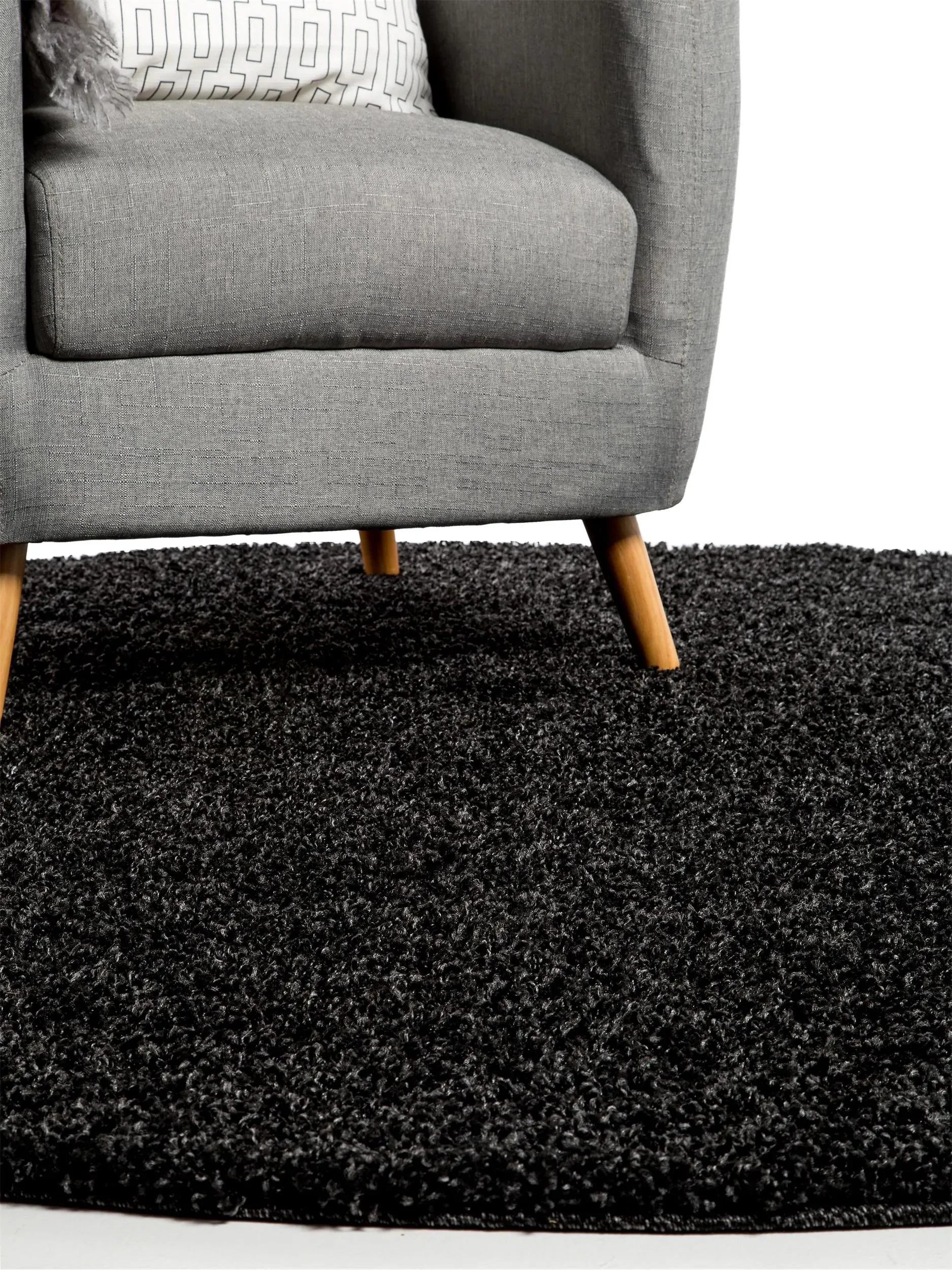 Covor Shaggy Swirls Charcoal 