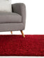 Covor Shaggy Swirls Dark Red