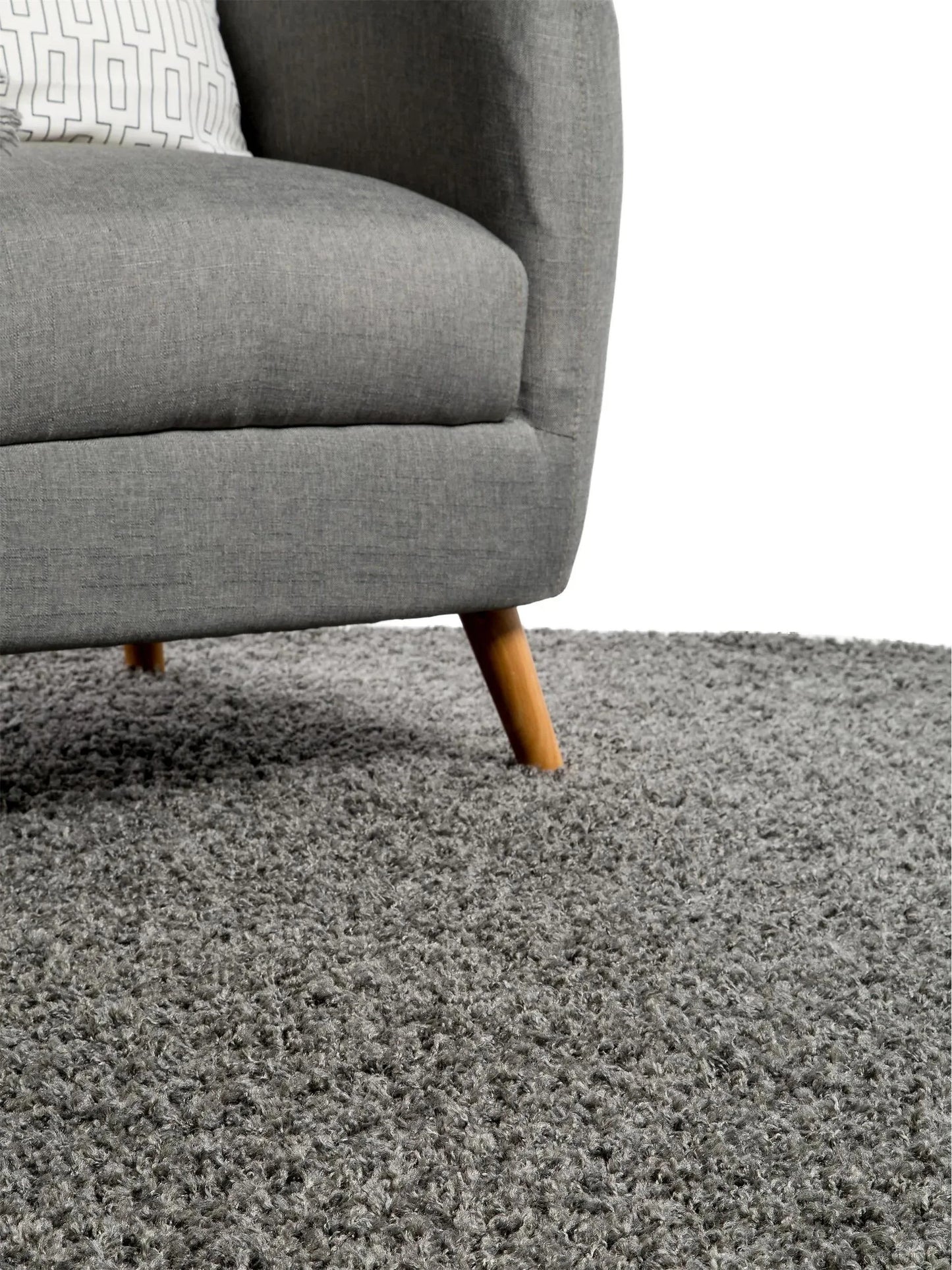 Covor Shaggy Swirls Dark Grey 