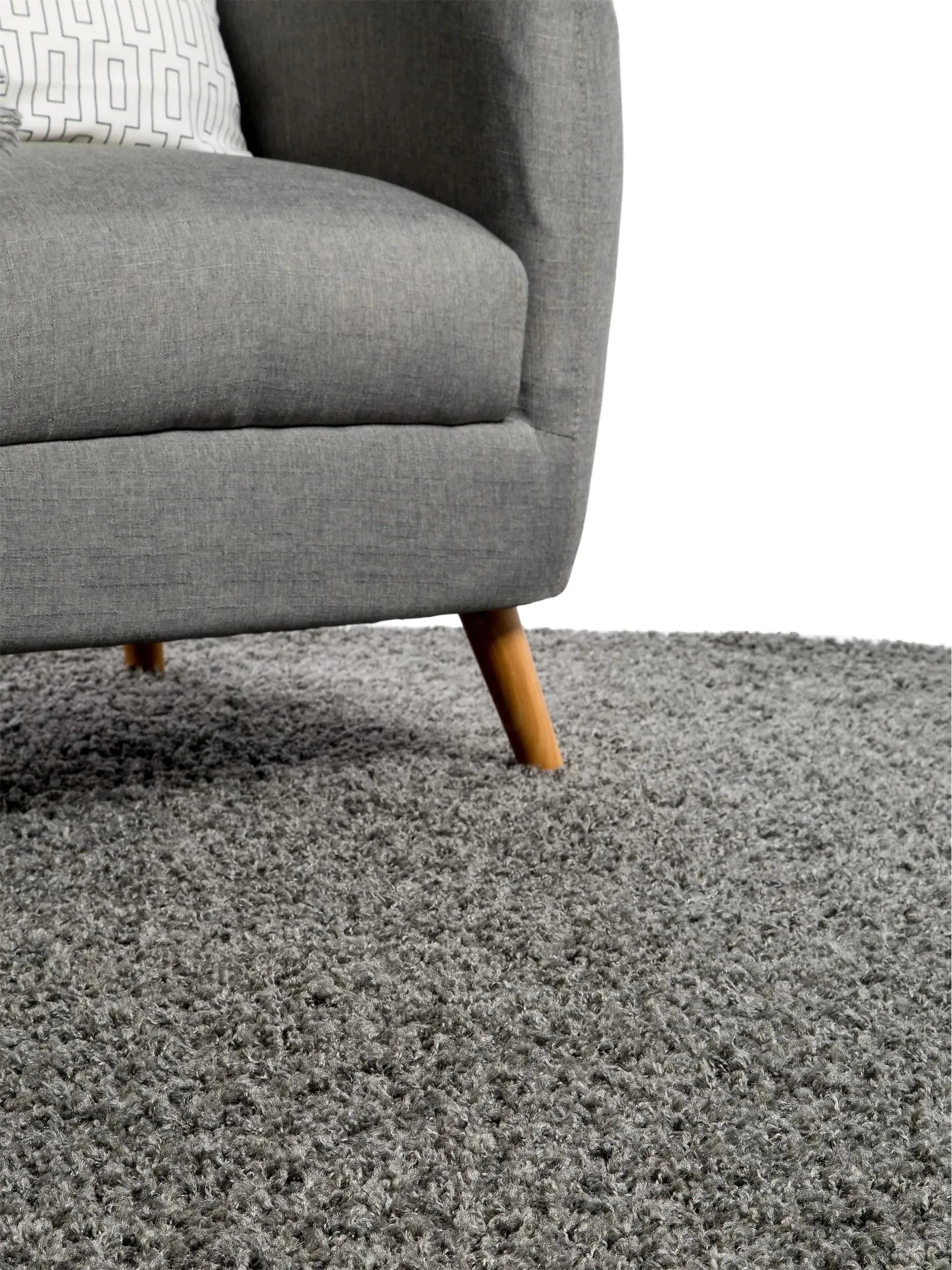 Covor Shaggy Swirls Dark Grey 