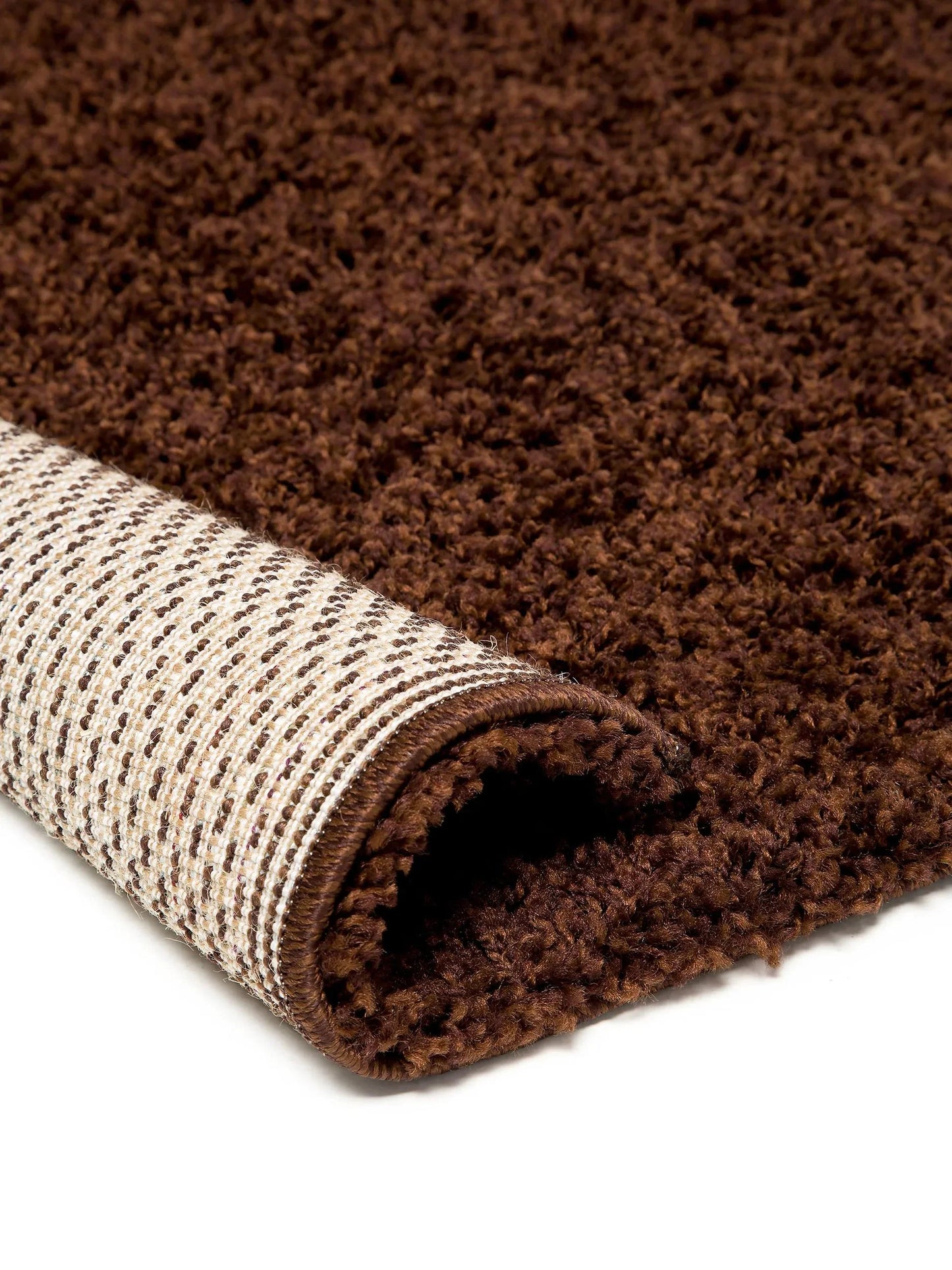 Covor Shaggy Swirls Brown 