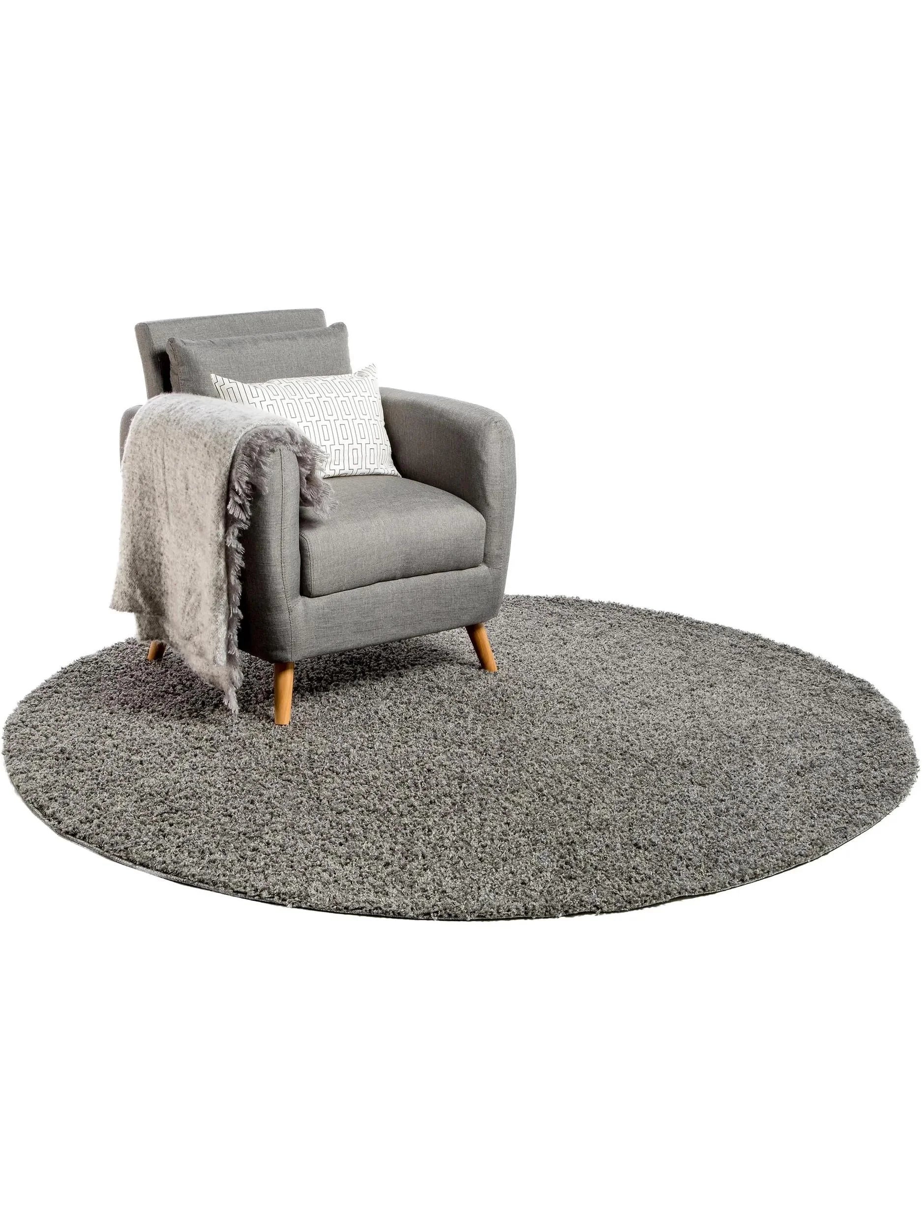 Covor Shaggy Swirls Dark Grey 