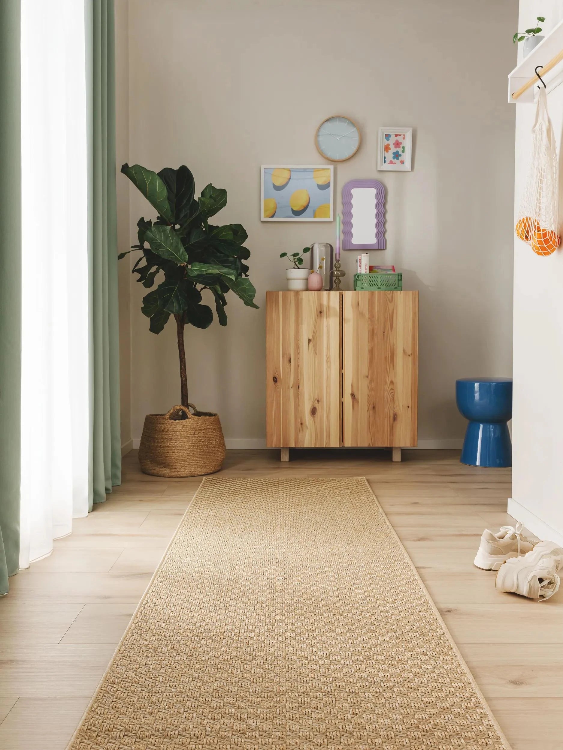 Covoraș îngust/preș - interior/exterior Taissa Beige 