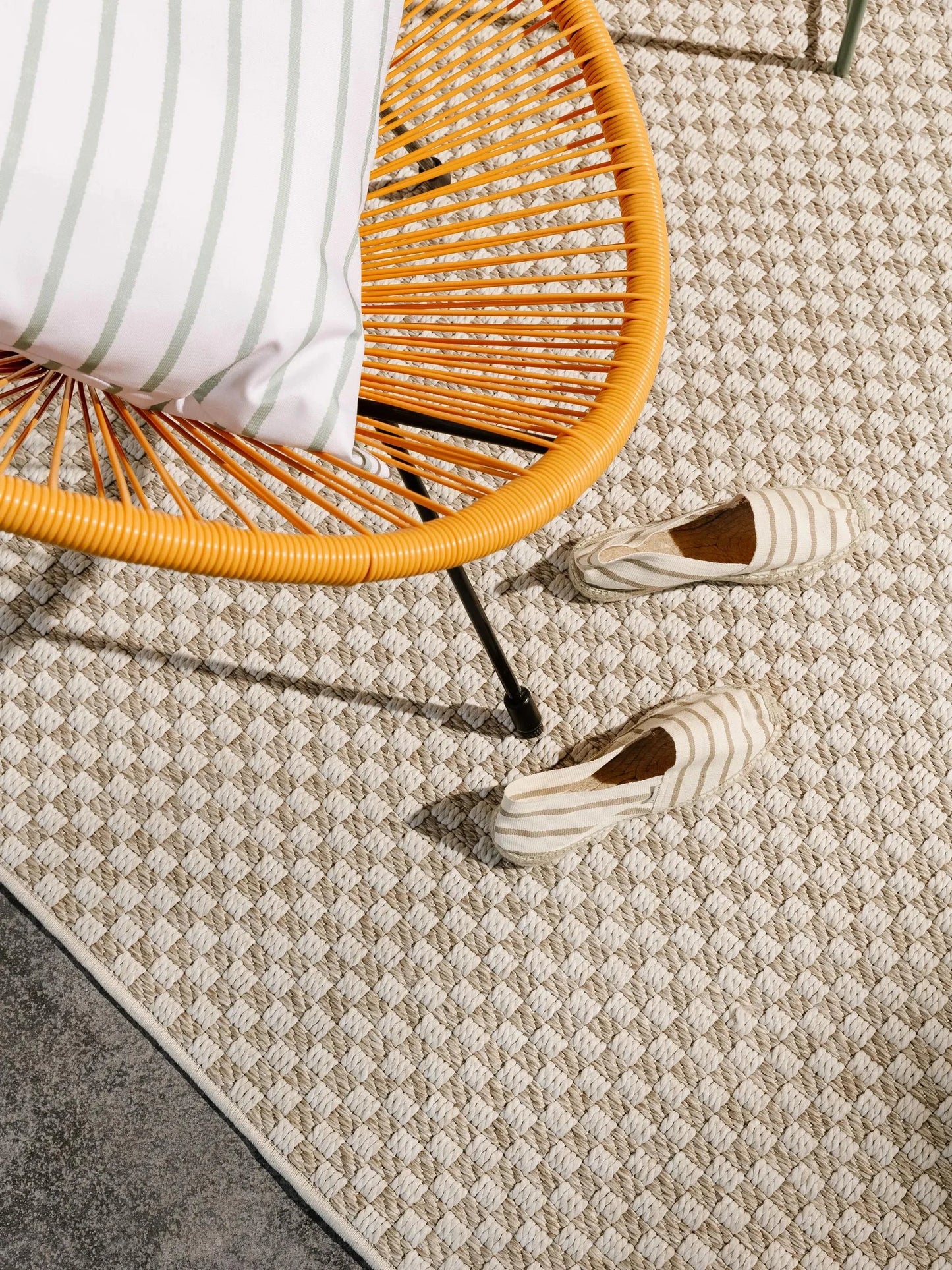 Covor interior/exterior Taissa Cream/Grey 