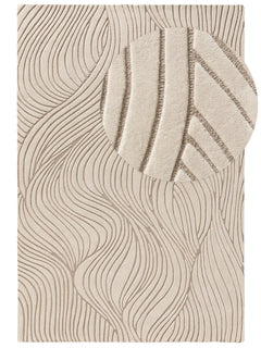 Covor de lână Tess Cream/Taupe