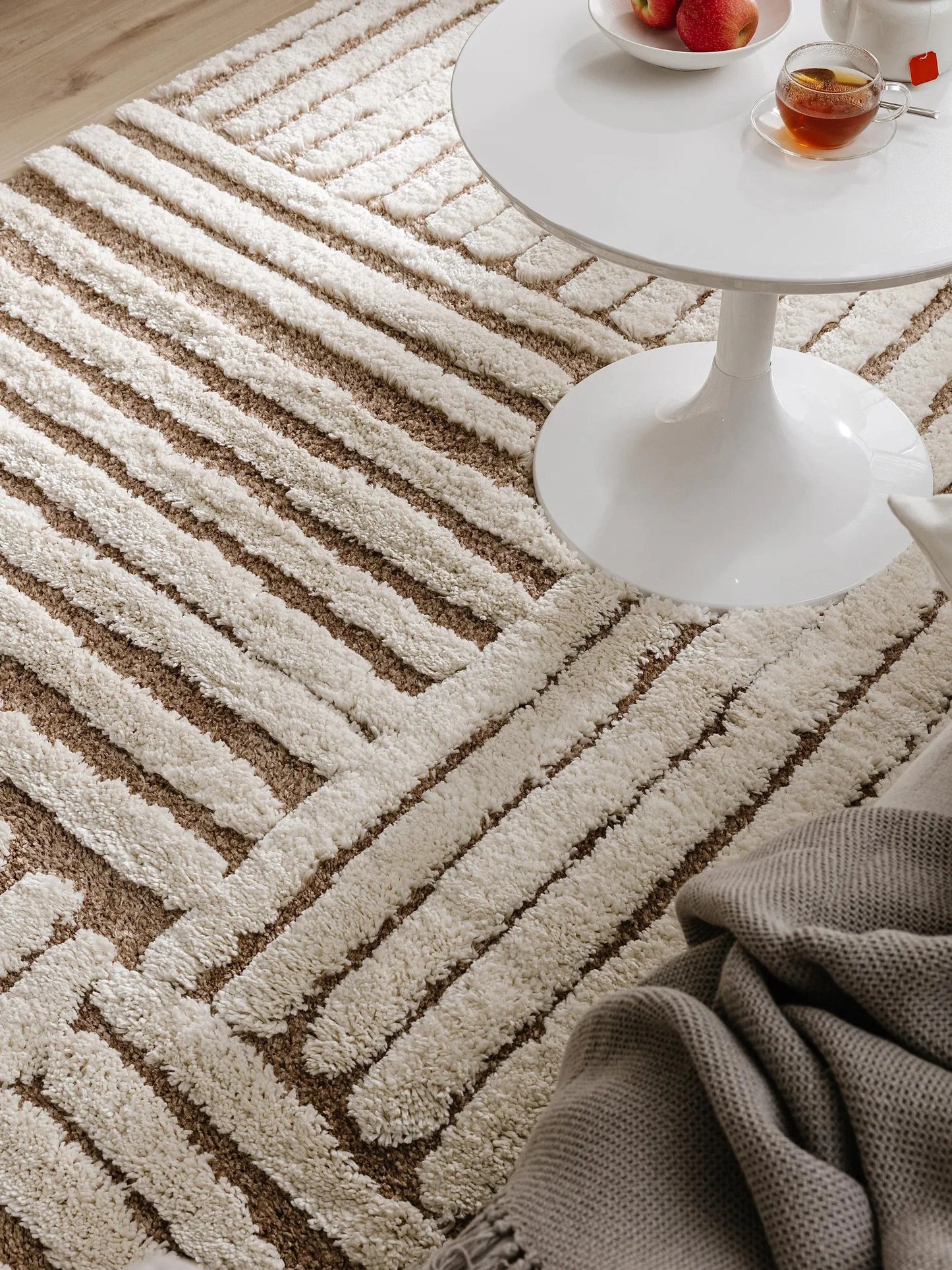 Covor Shaggy Tibo Cream/Beige