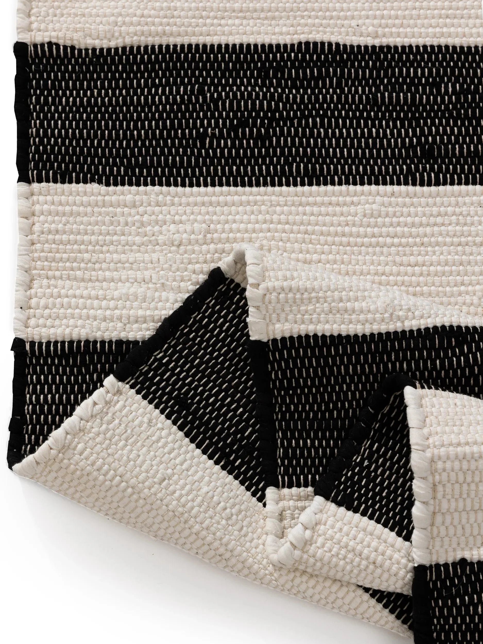 Covor Made From Recycled Material Tom Black/White 