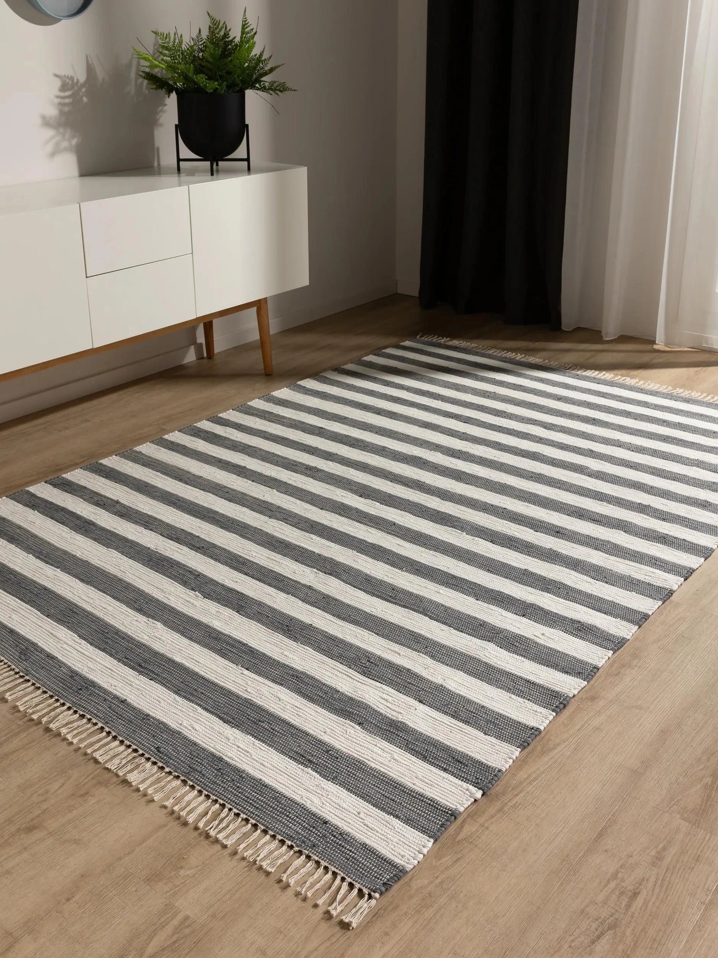 Covor Made From Recycled Material Tom Grey/White 