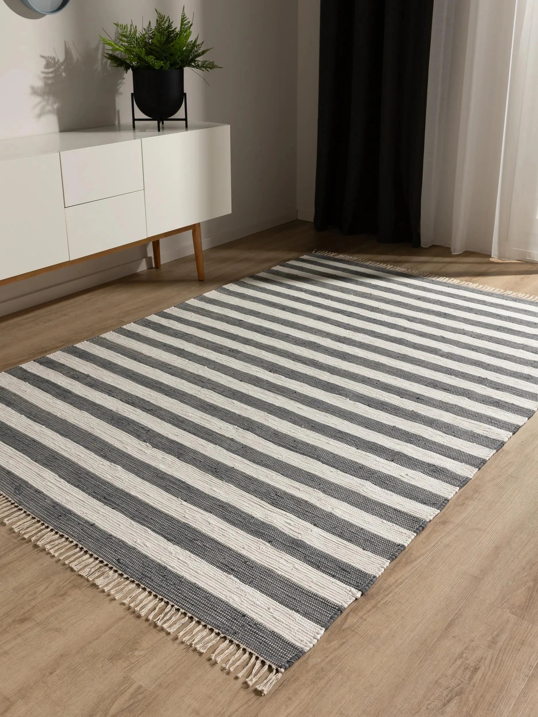 Covor Made From Recycled Material Tom Grey/White 