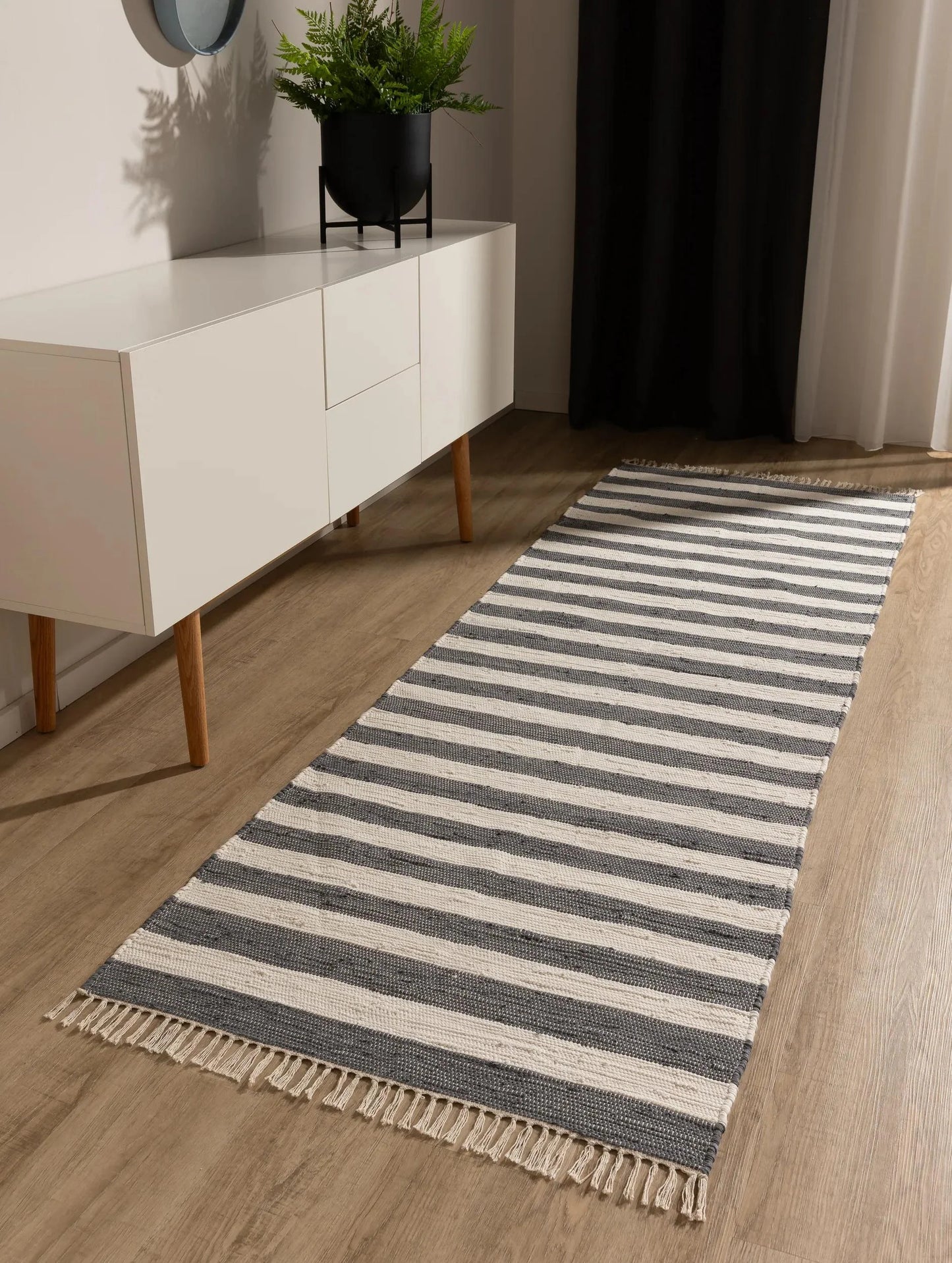 Covor Made From Recycled Material Tom Grey/White 