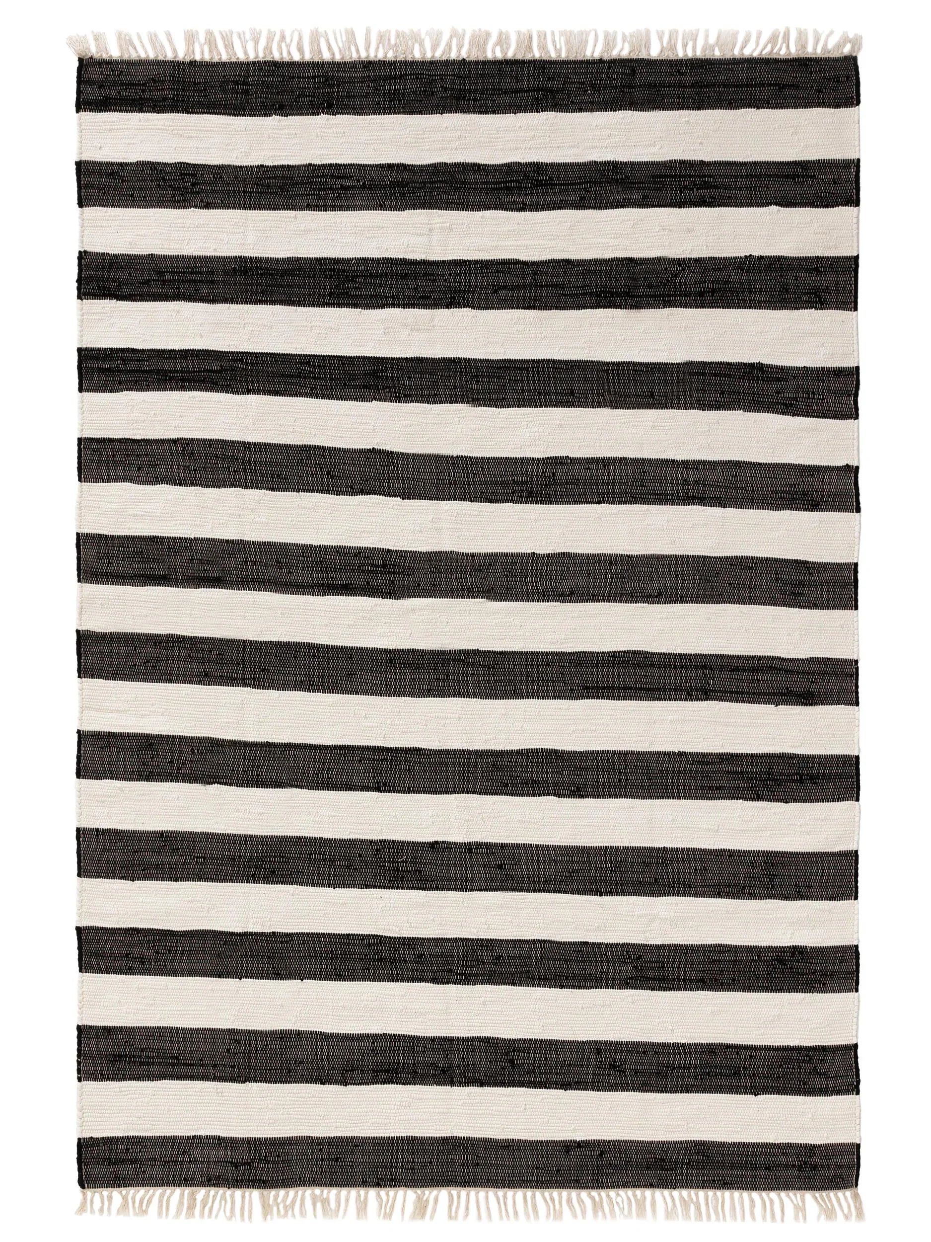 Covor Made From Recycled Material Tom Black/White 