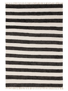 Covor Made From Recycled Material Tom Black/White