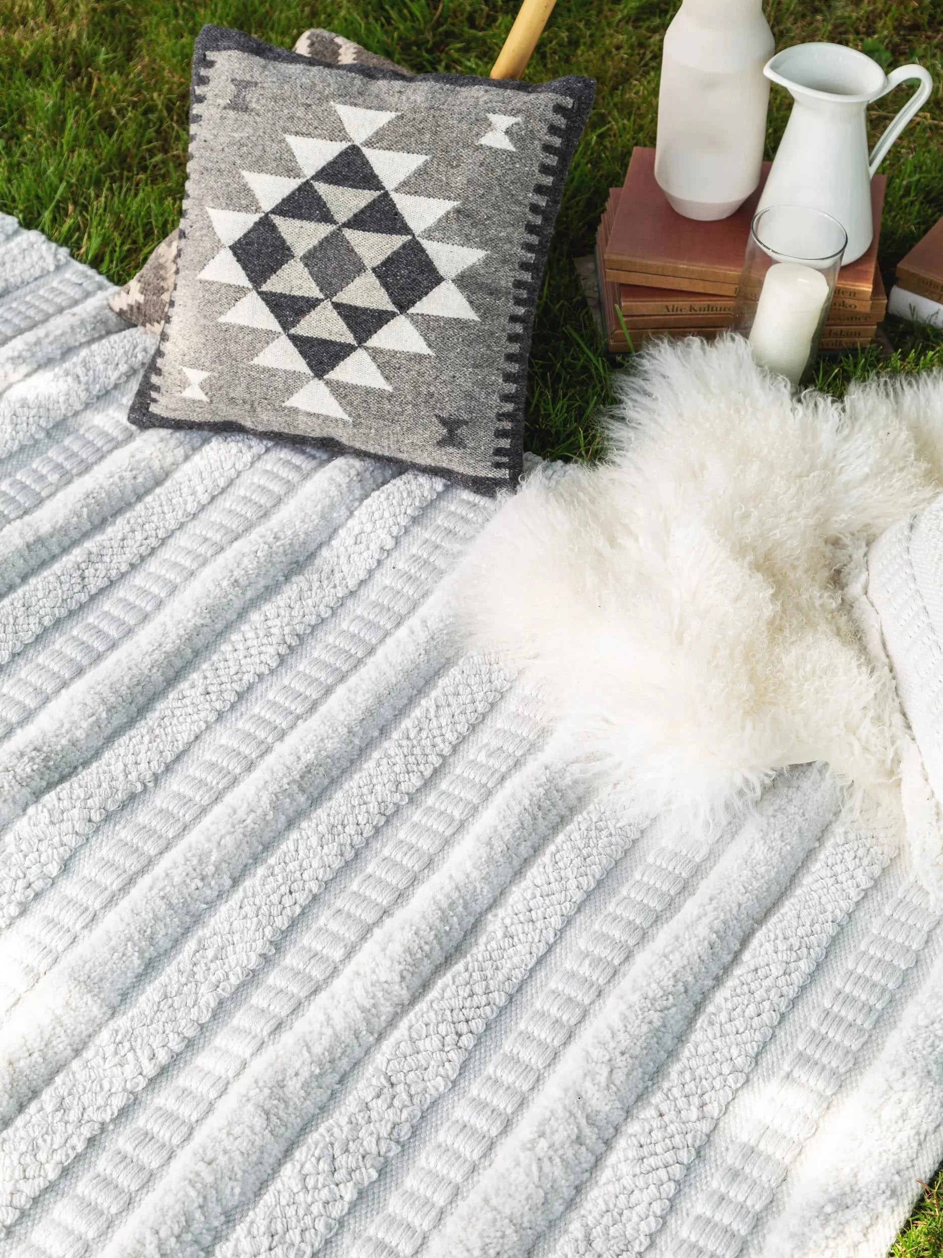 Pouf/taburet interior/exterior Toni Ivory 