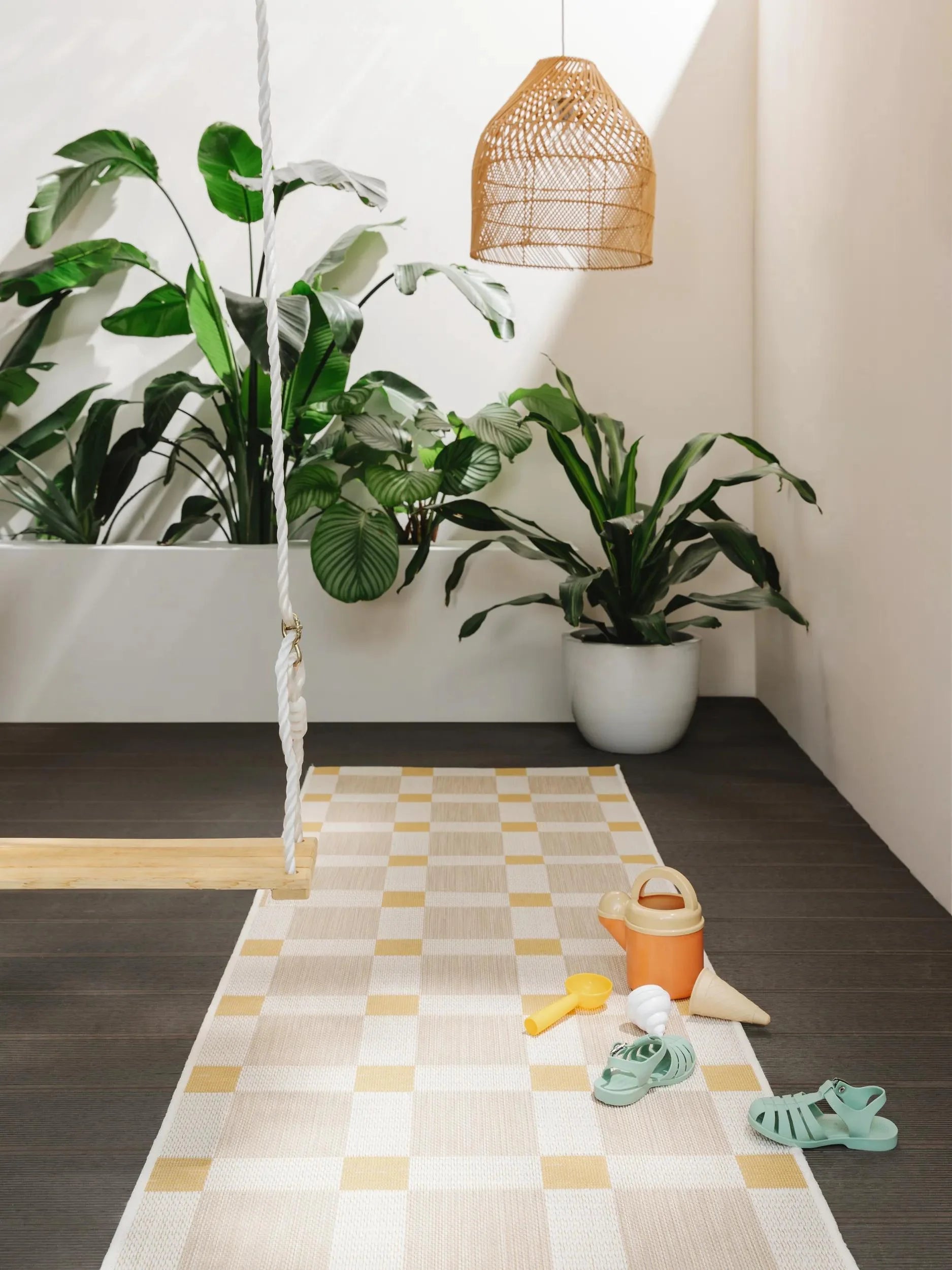 Covoraș îngust/preș - interior/exterior Vega Beige/Yellow 