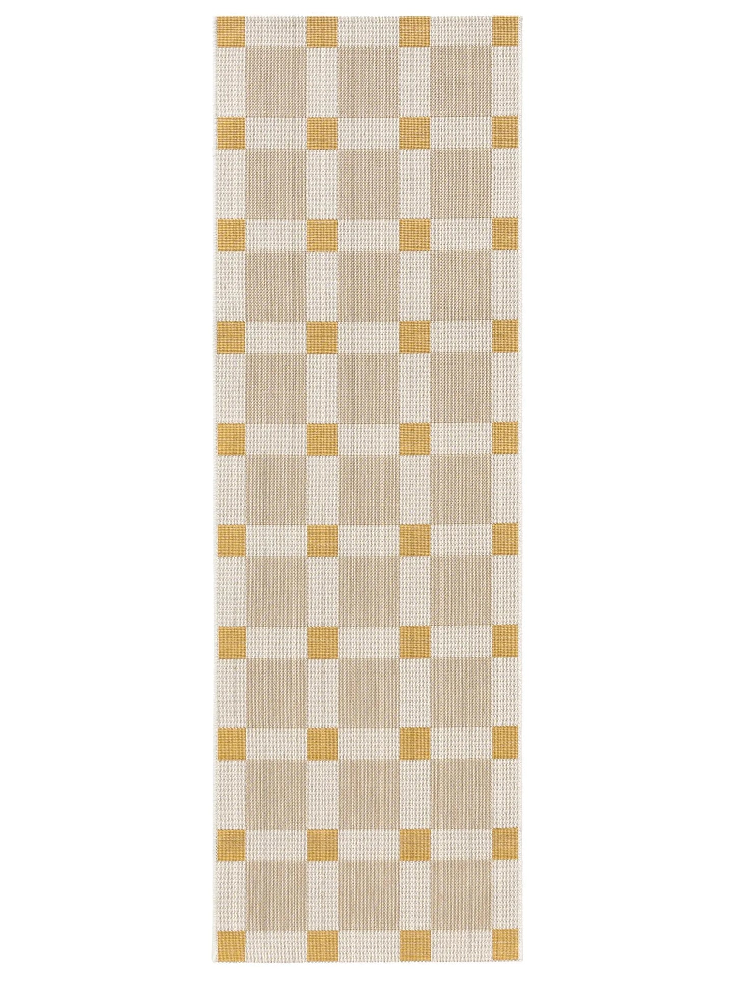 Covoraș îngust/preș - interior/exterior Vega Beige/Yellow 