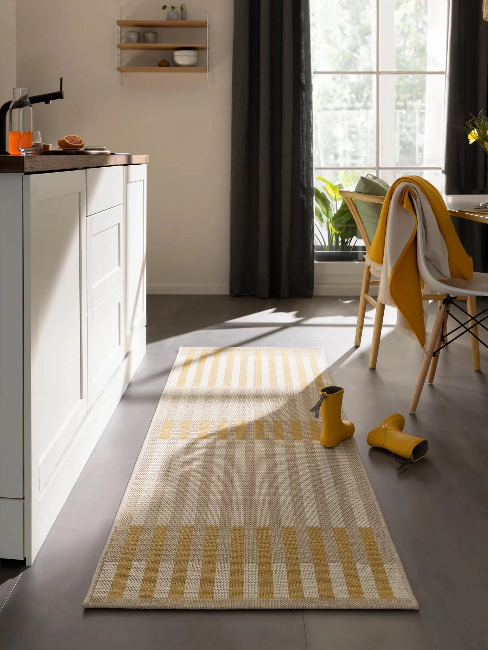 Covoraș îngust/preș - interior/exterior Vega Beige/Yellow