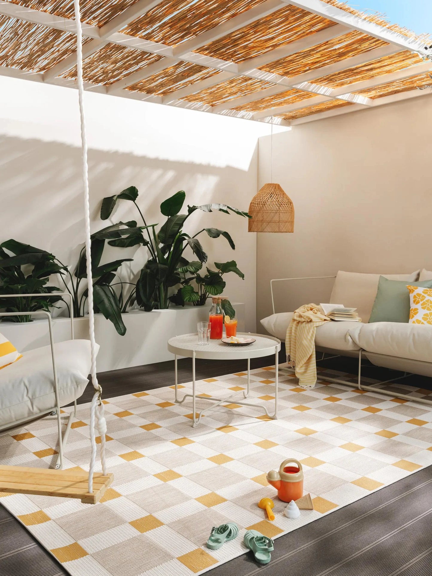 Covor interior/exterior Vega Beige/Yellow