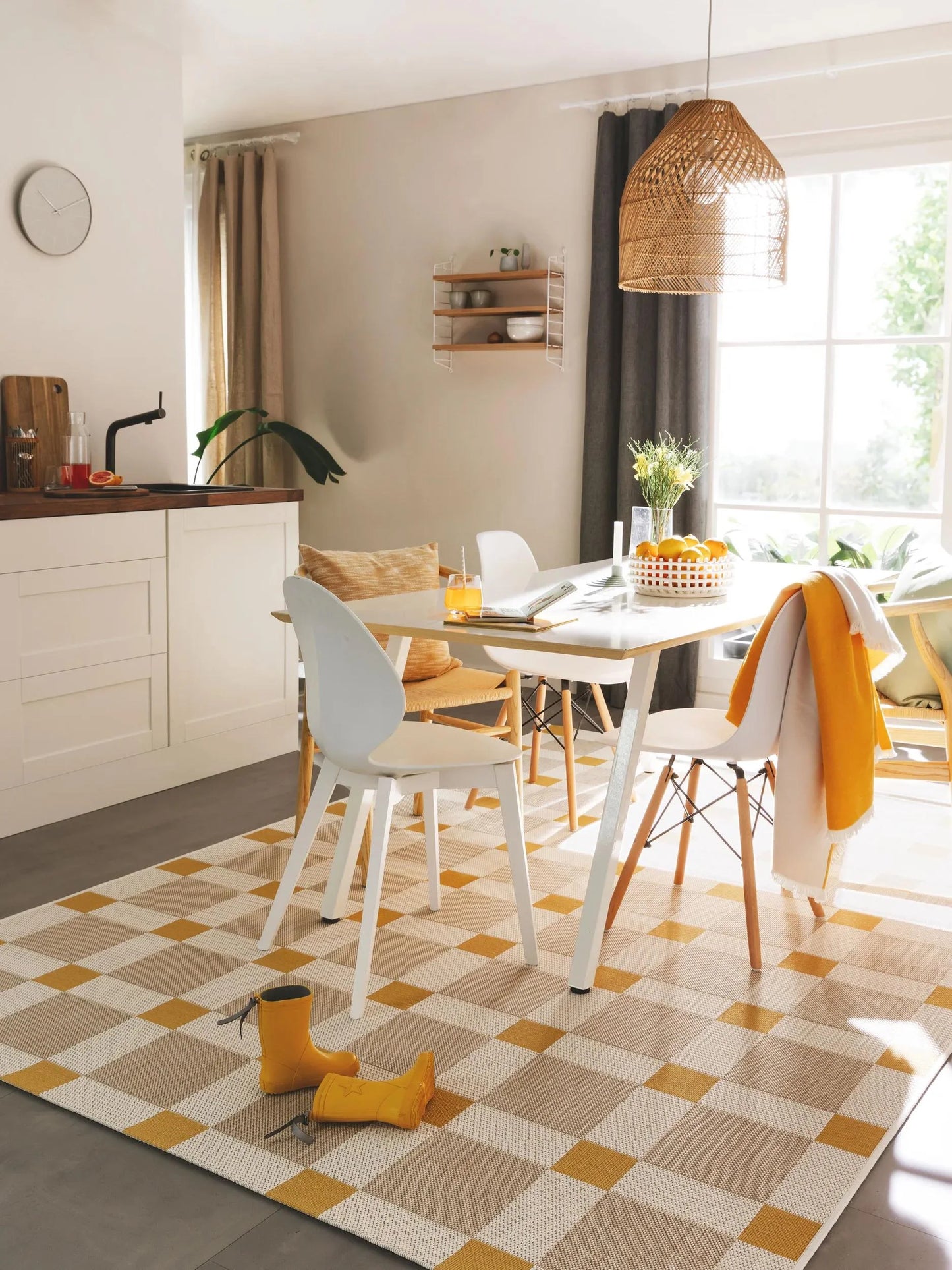 Covor interior/exterior Vega Beige/Yellow