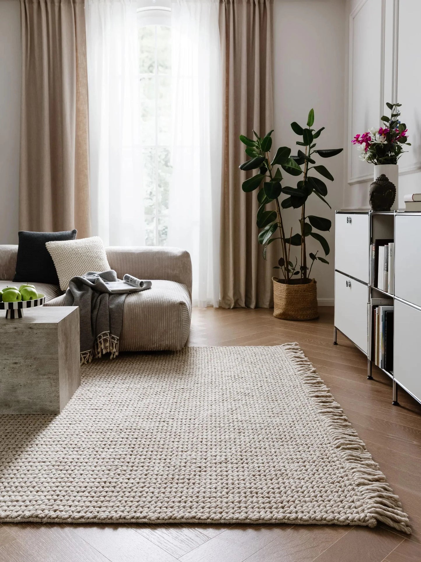 Covor de lână Velma Beige