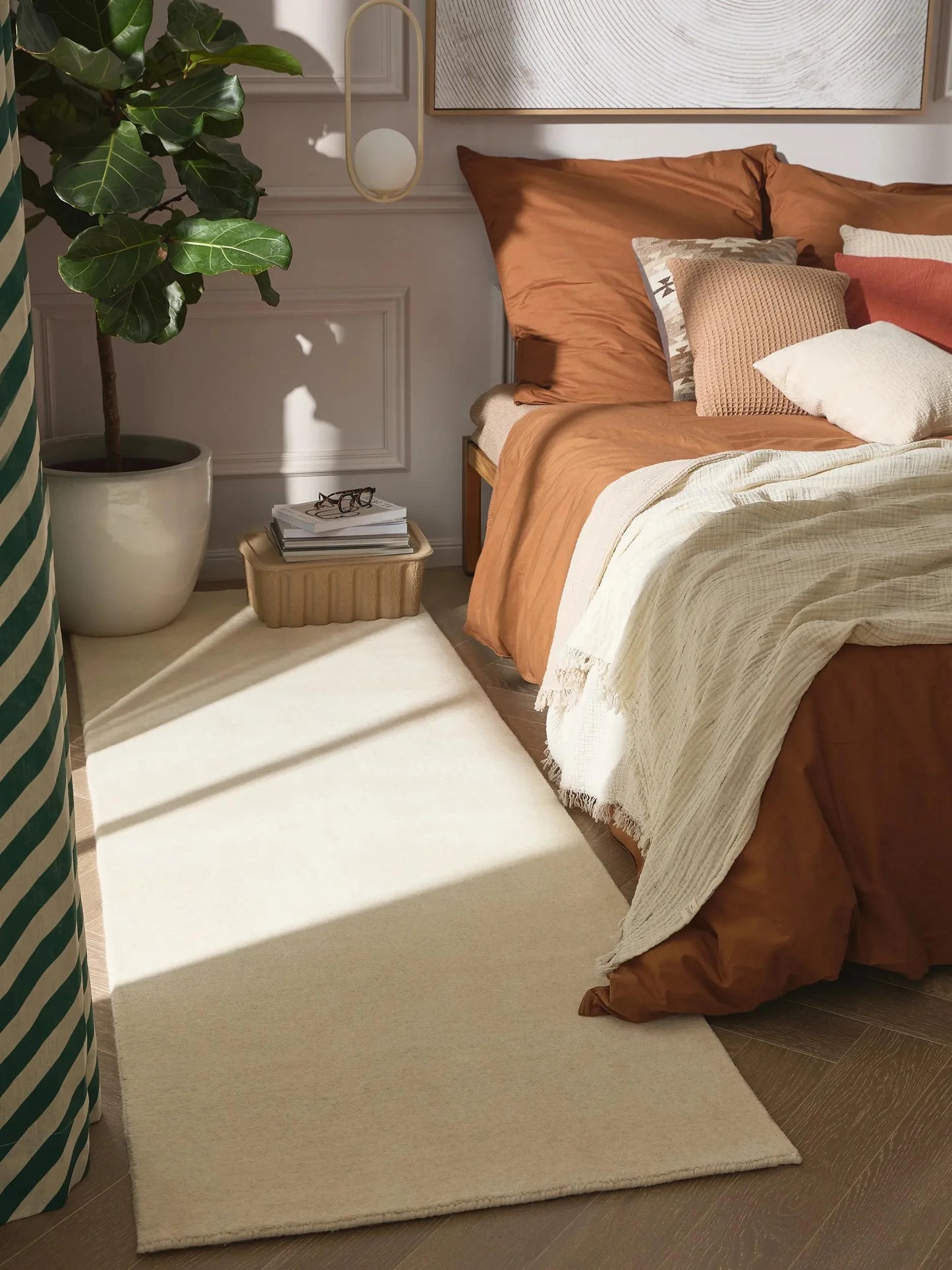 Traversă din lână Vera Cream 