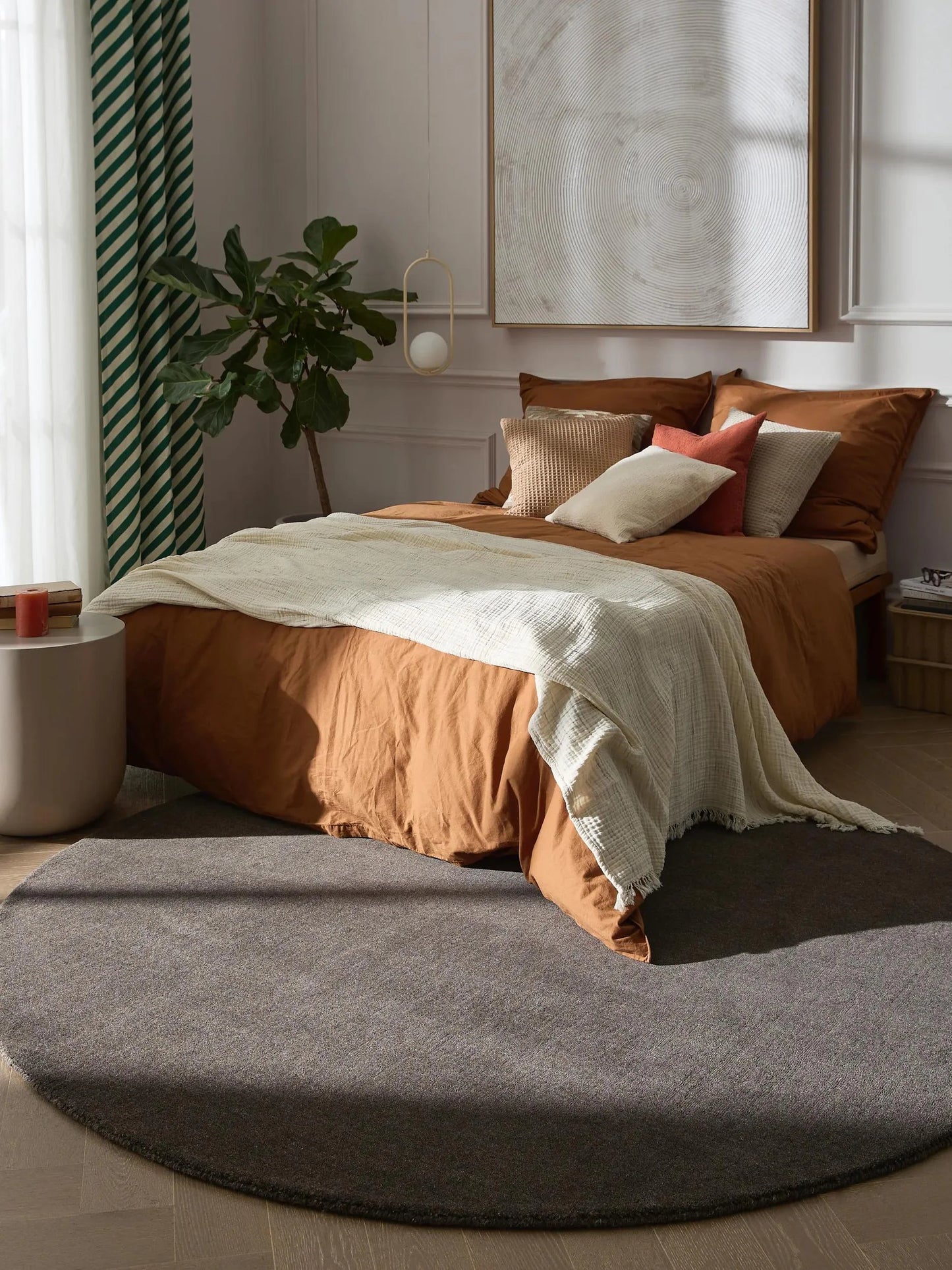 Traversă din lână Vera Dark Grey 