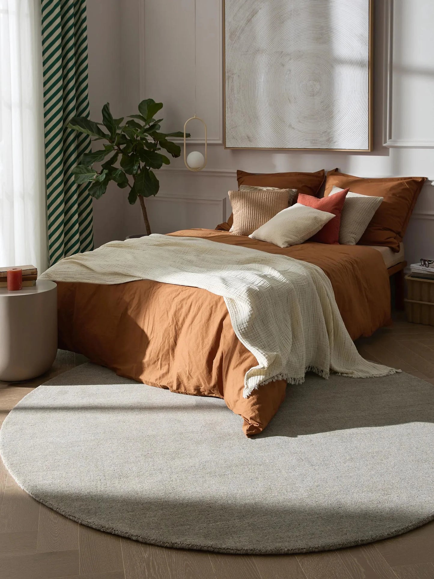 Covor rotund Covor Vera Light Grey 