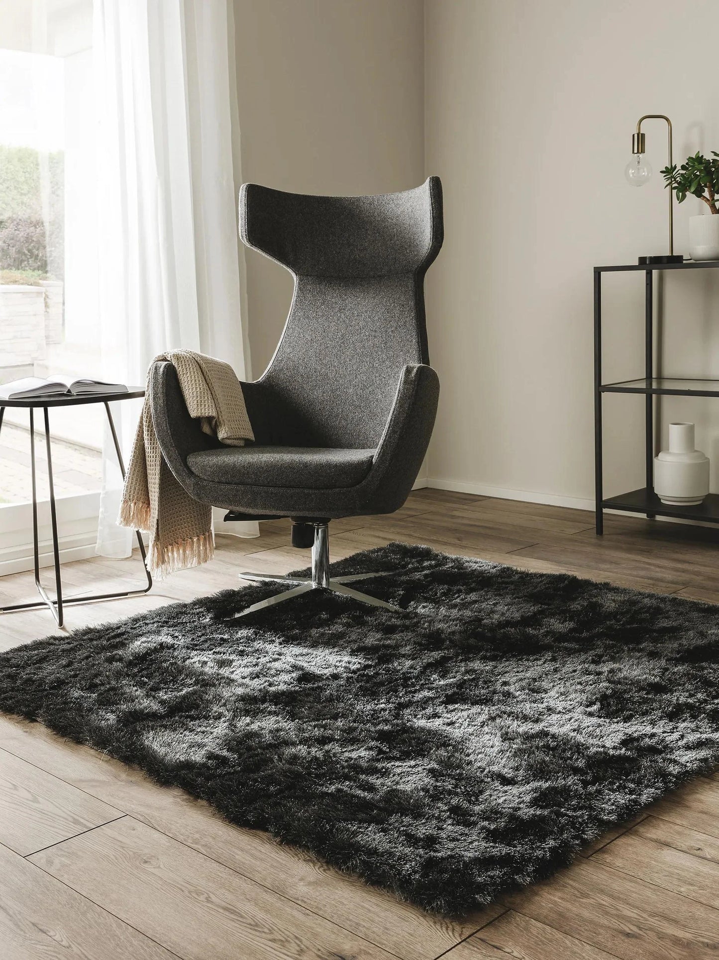Covor Shaggy Whisper Charcoal