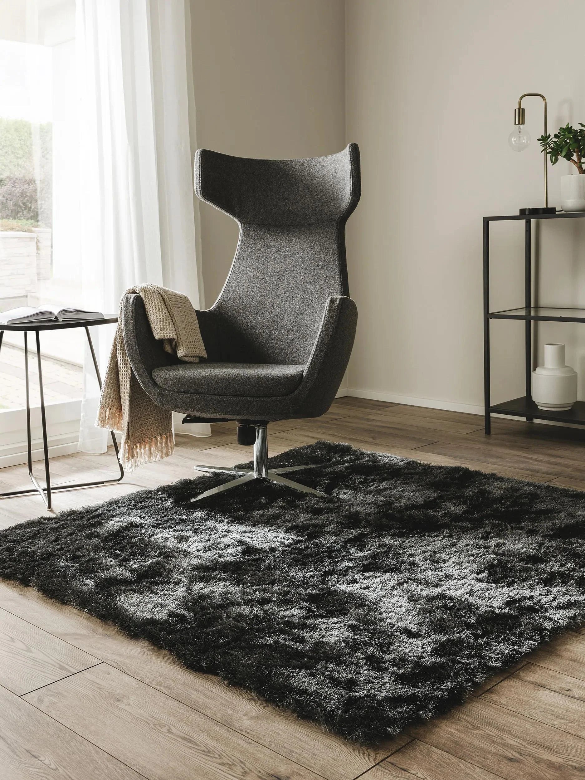 Covor Shaggy Whisper Charcoal