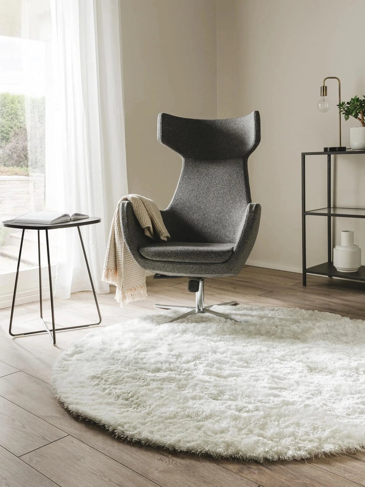 Covor Shaggy Whisper White 