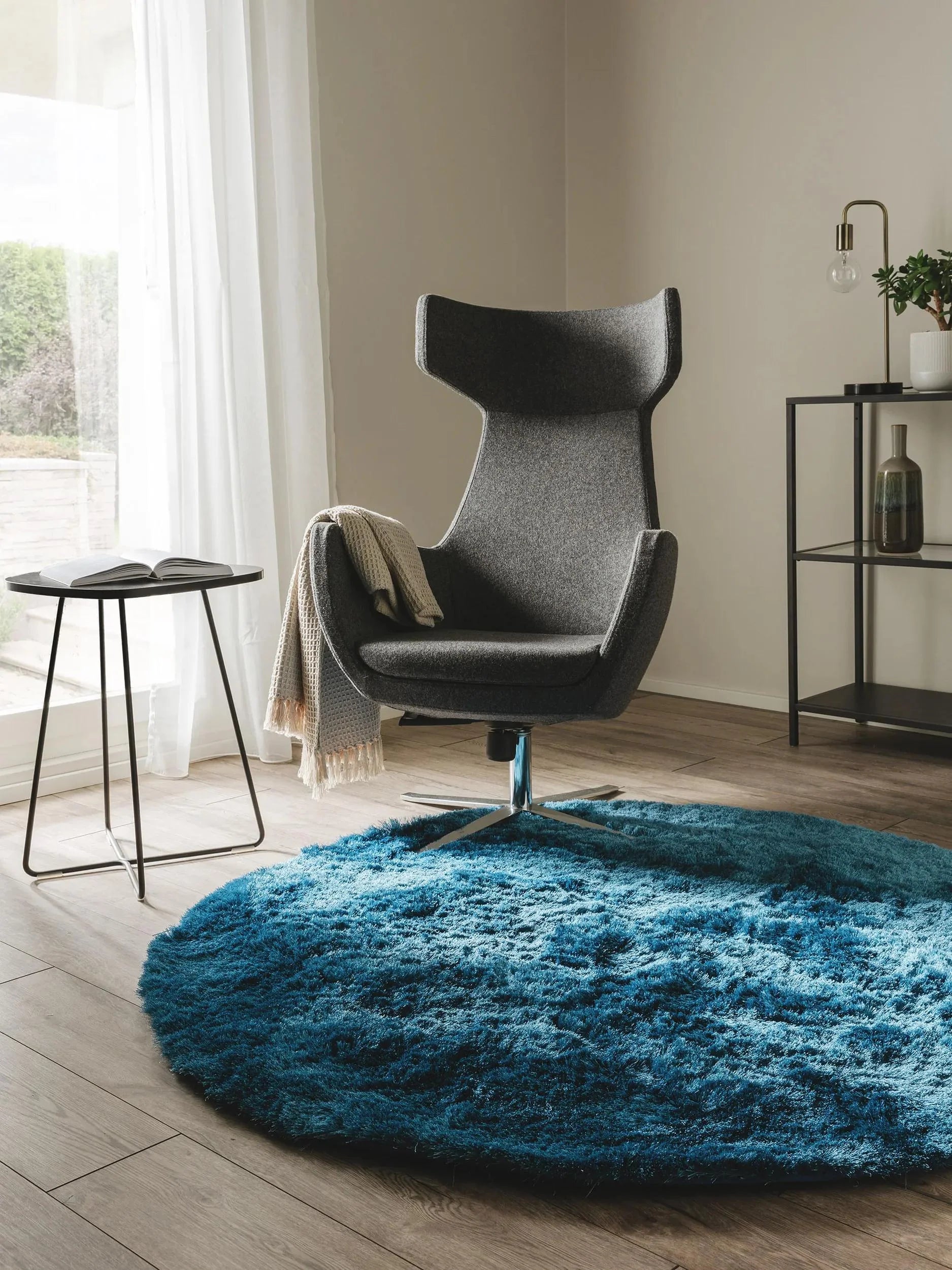 Covor Shaggy Whisper Blue
