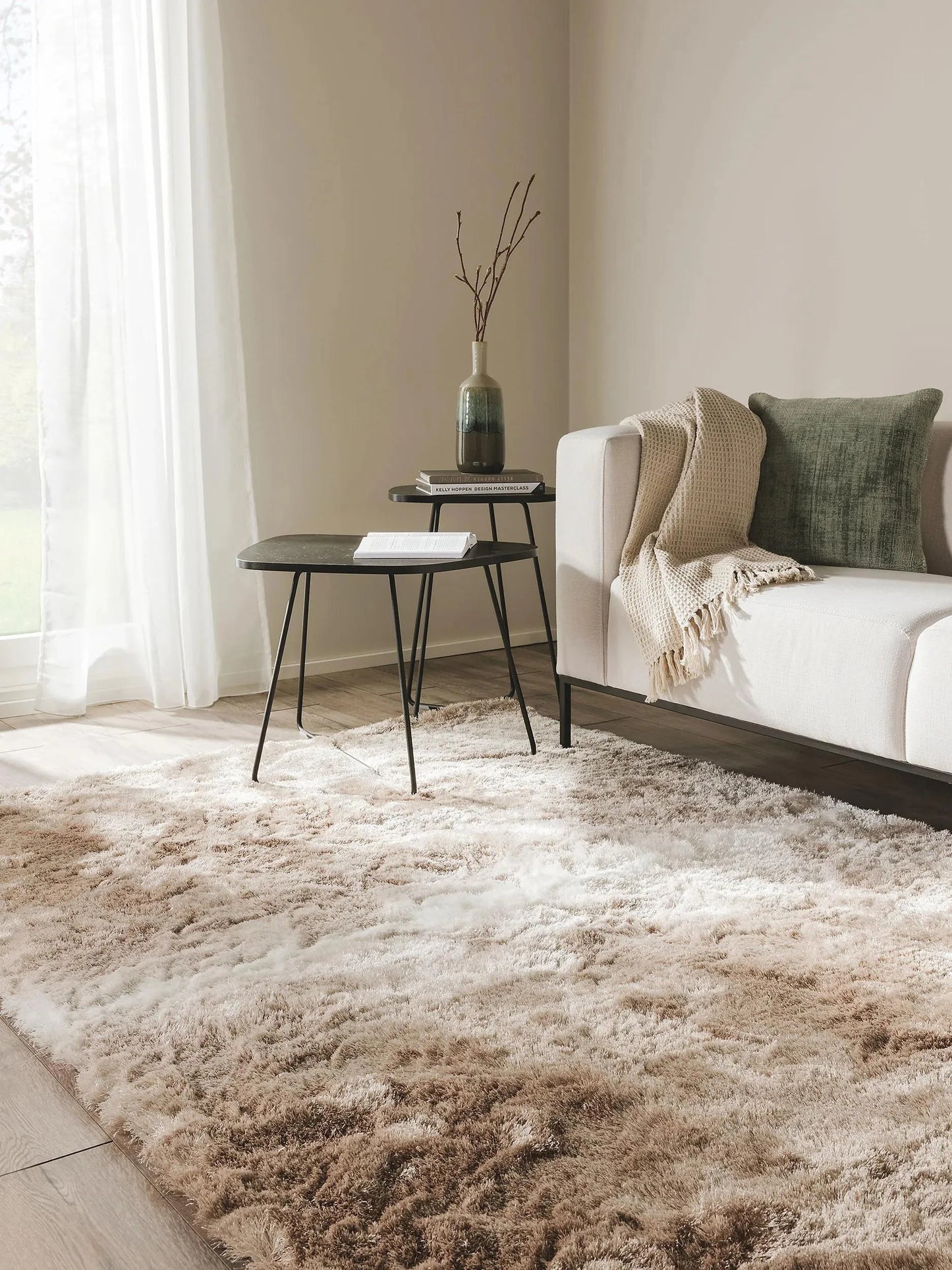 Covor Shaggy Whisper Beige/Light Brown