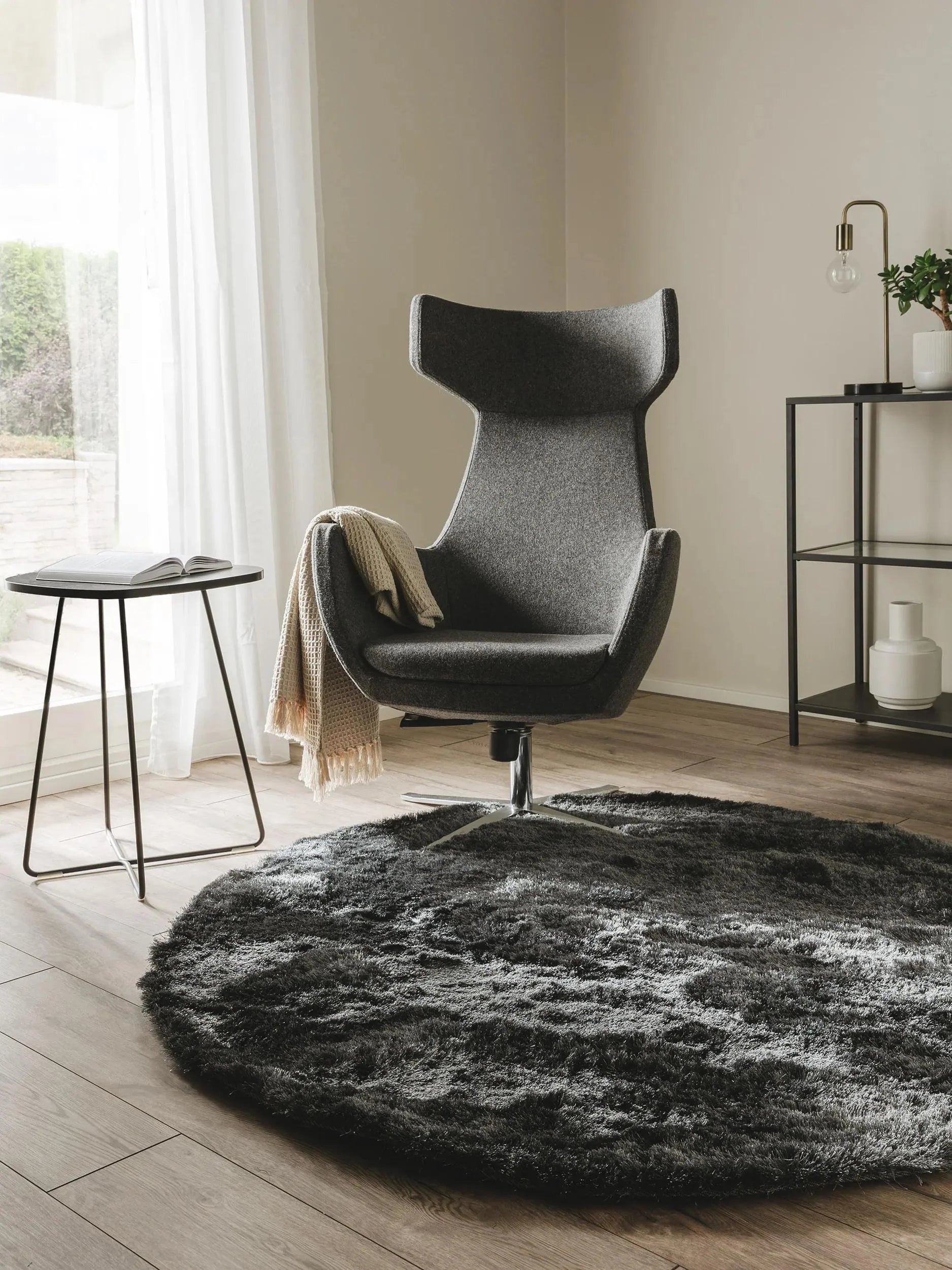 Covor Shaggy Whisper Charcoal