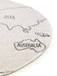 Covor pentru copii World Map White/Black 