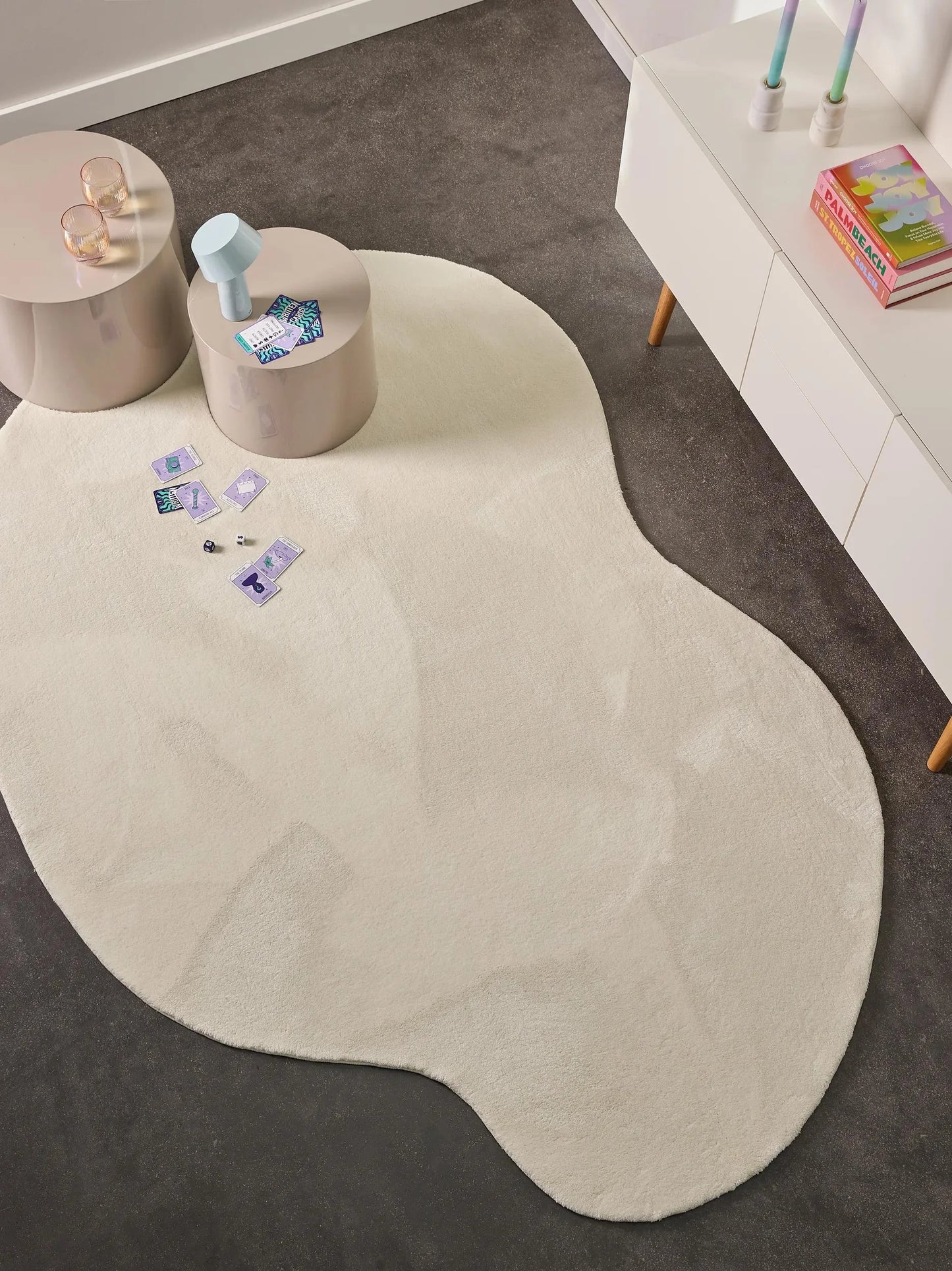 Covor Shaggy Yumi Ivory