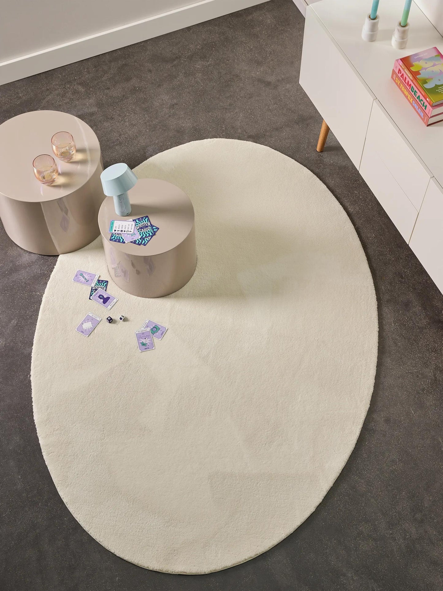 Covor Shaggy Yumi Ivory