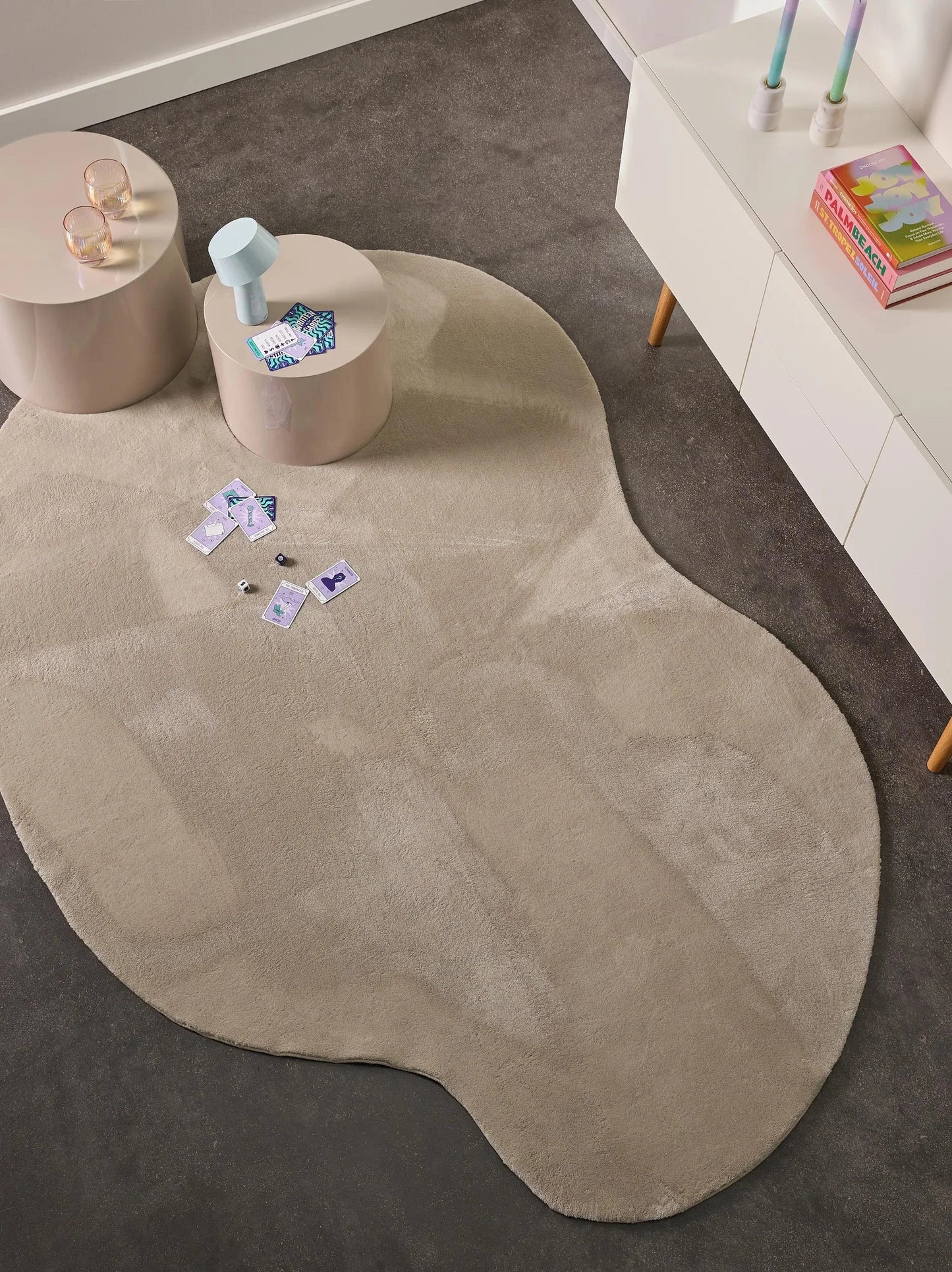Covor Shaggy Yumi Beige