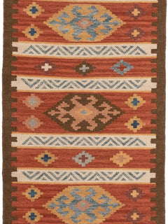Hand Woven Kilim Zohra Multicolour/Red