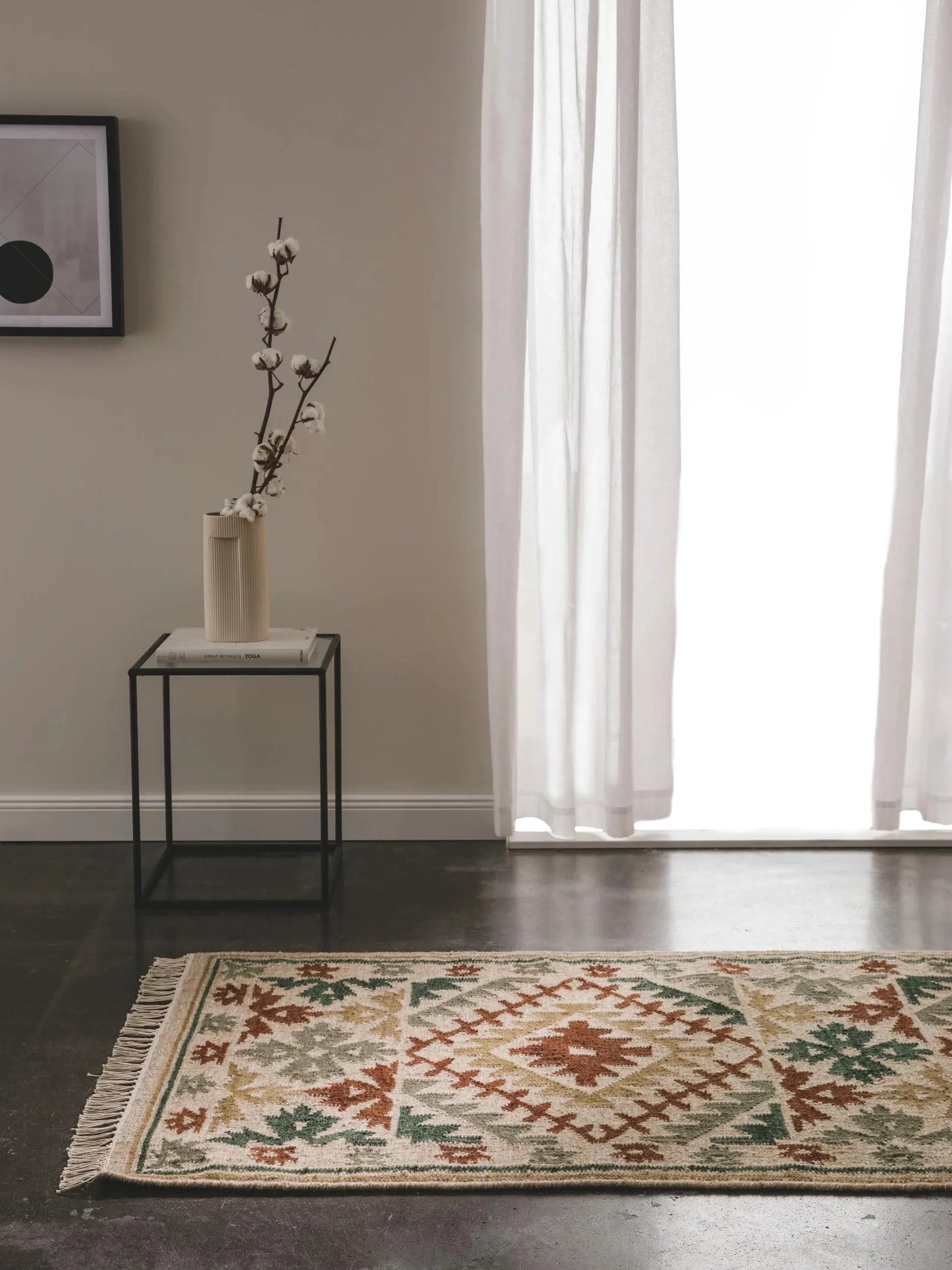 Hand Woven Kilim Zohra Green 