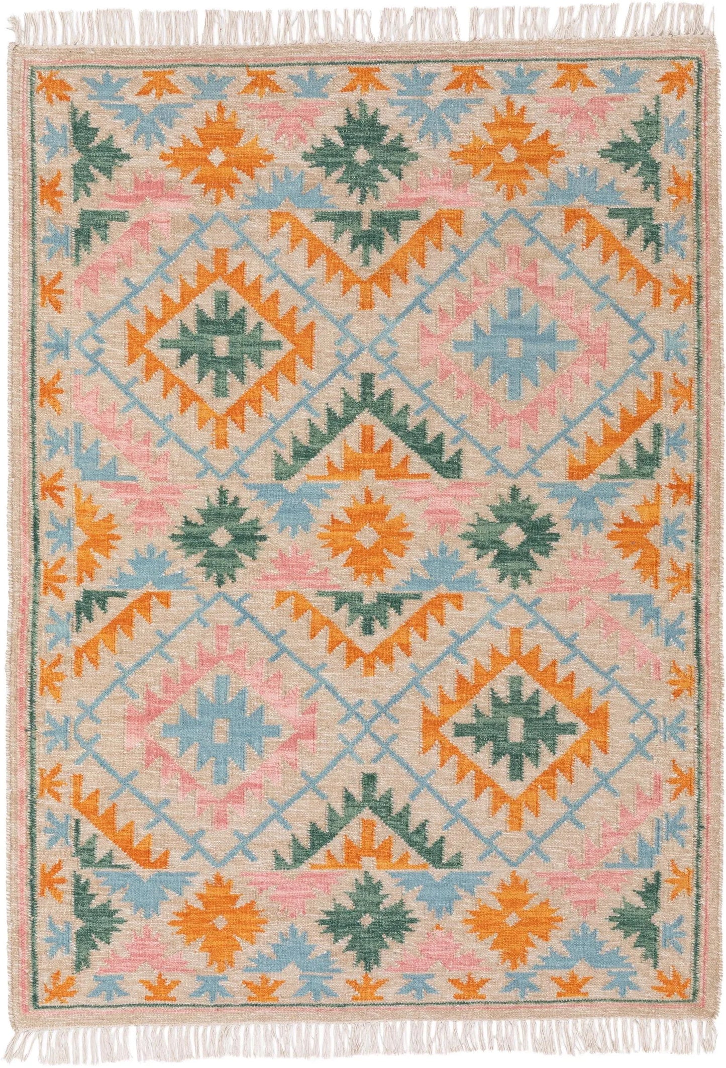 Hand Woven Kilim Zohra Multicolour/Beige