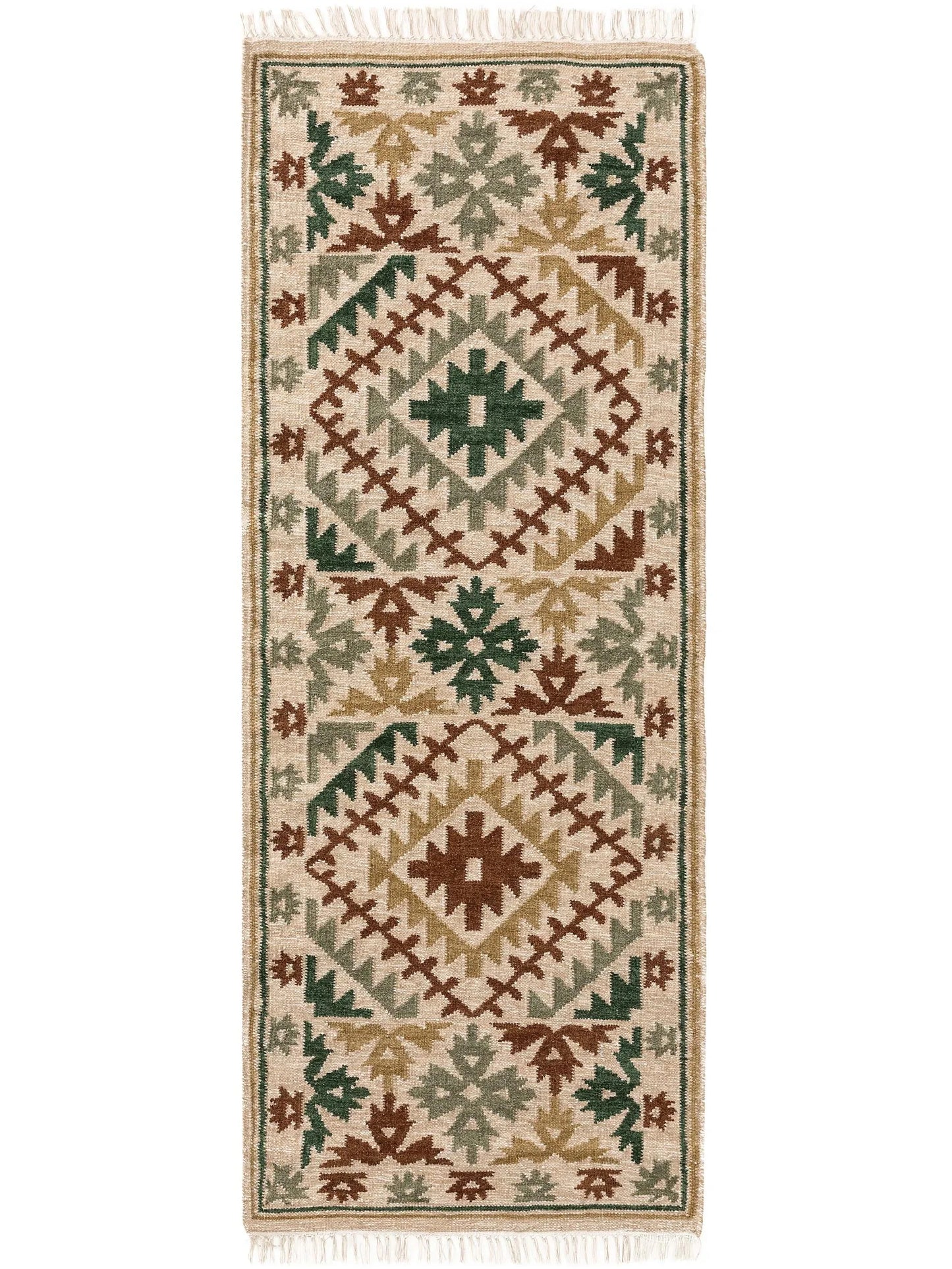 Hand Woven Kilim Zohra Green 