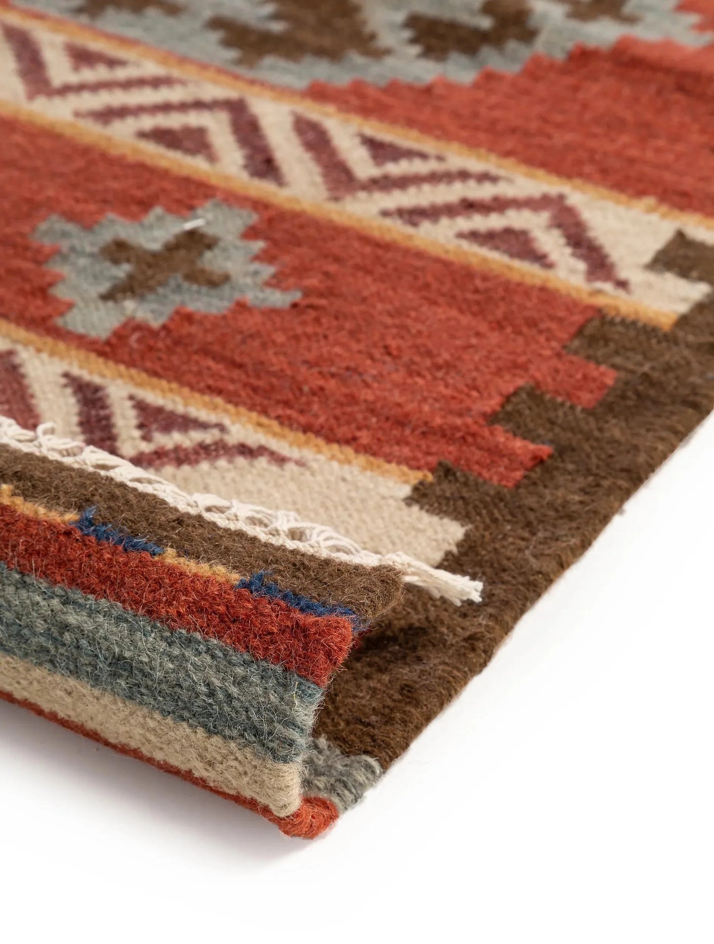 Hand Woven Kilim Zohra Multicolour/Red