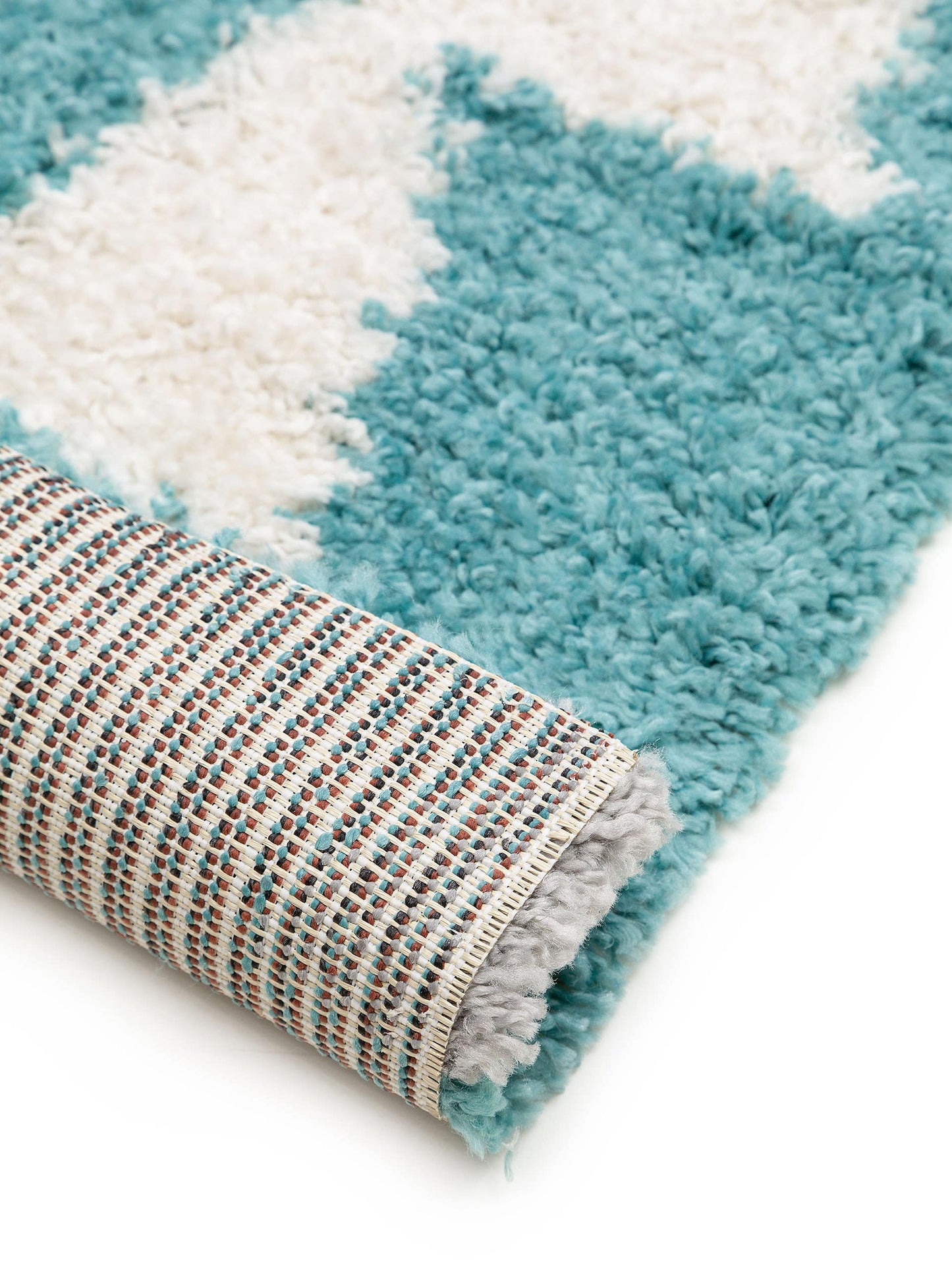 Covor Shaggy Selma Cream/Turquoise 