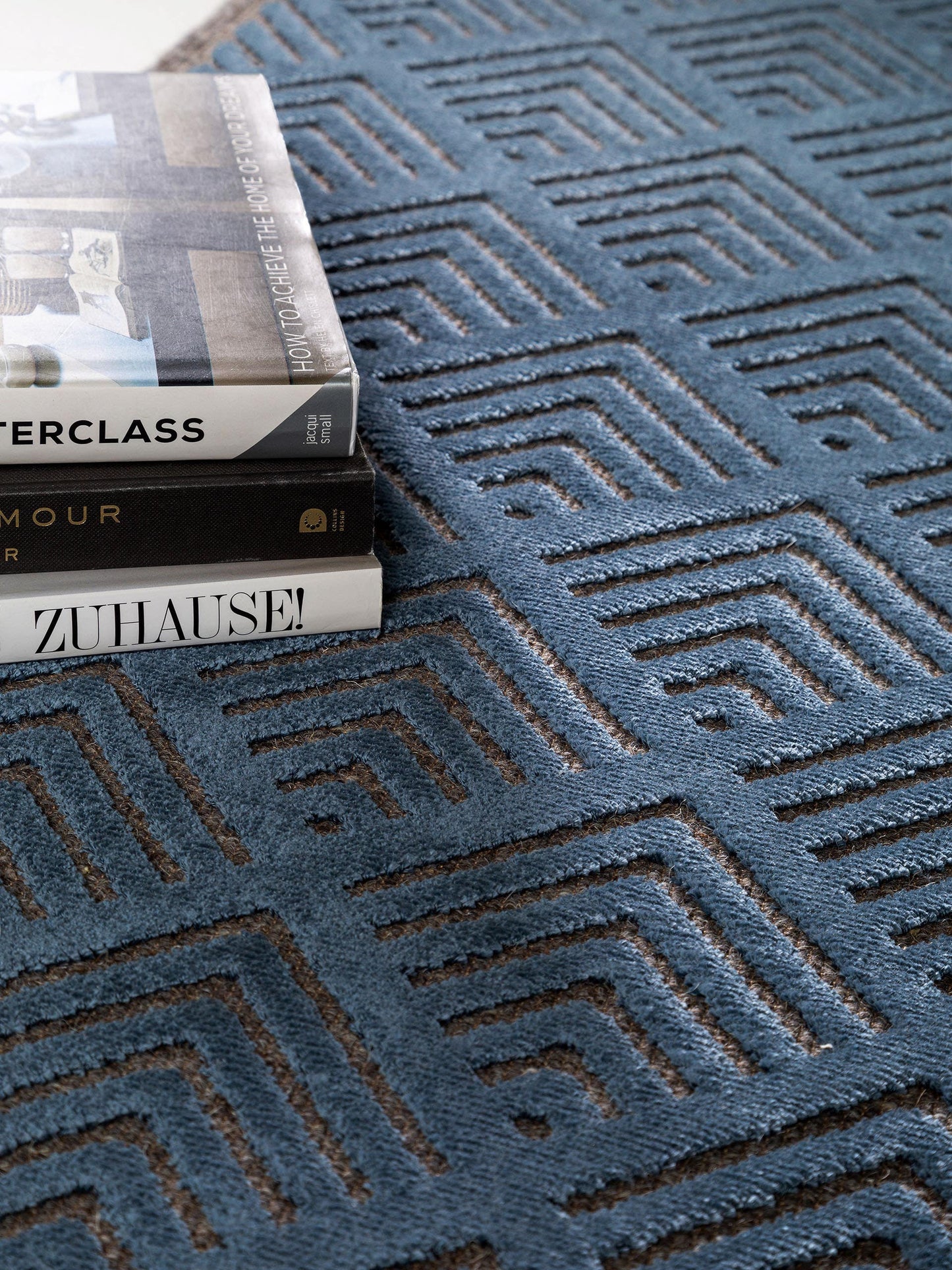 Covor din vâscoză North Dark Blue 