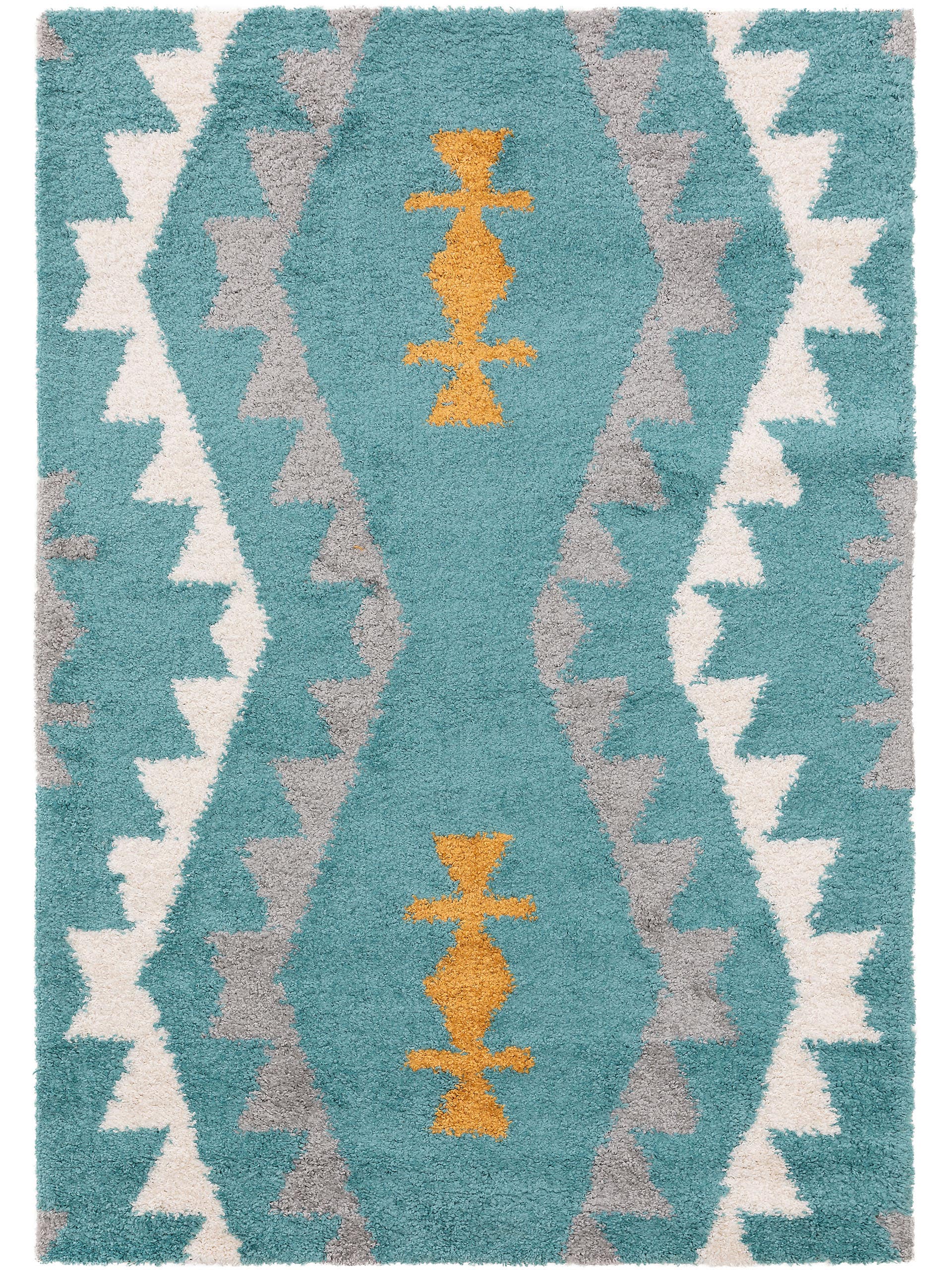 Covor Shaggy Selma Cream/Turquoise 