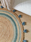 Covor pentru copii Lovis Turquoise 115 cm round